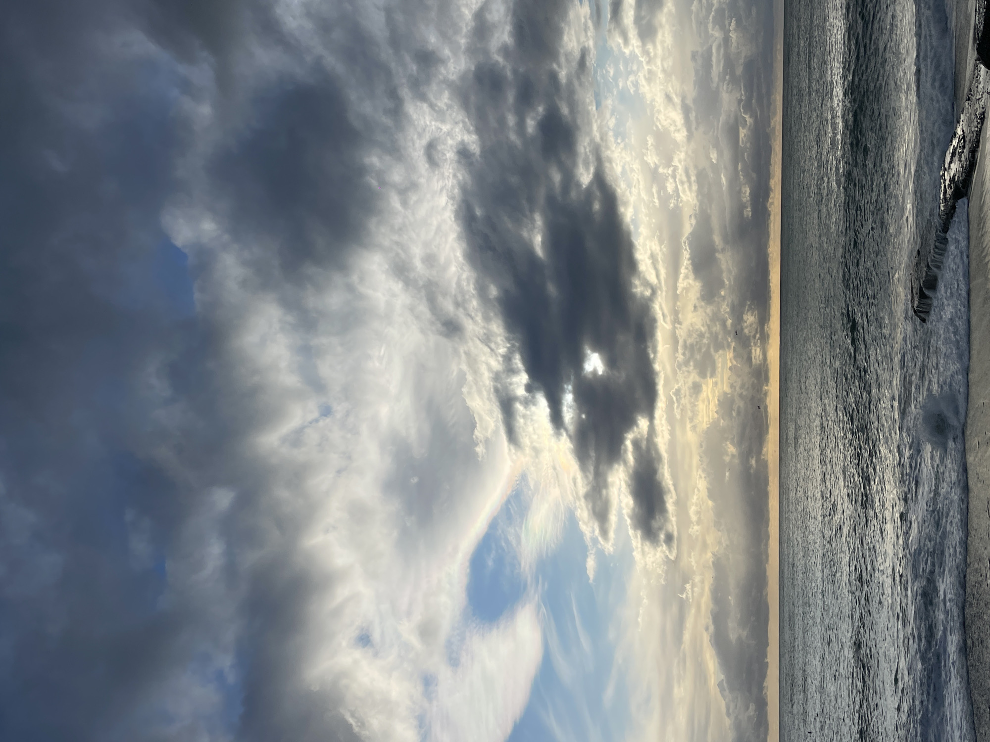 Cloudy skies observed over Gagra coastline