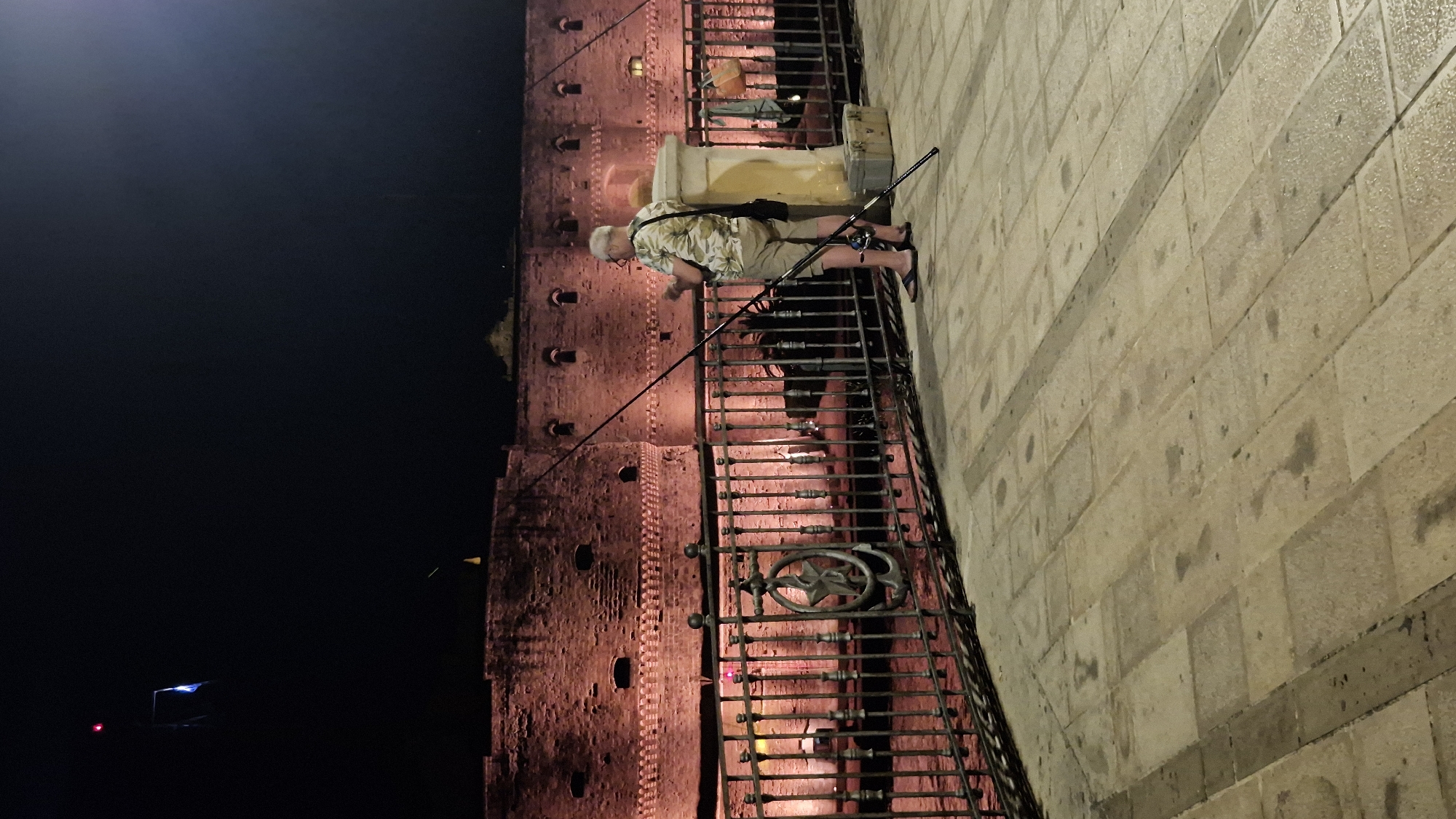Summer night along Taranto's waterfront and old town