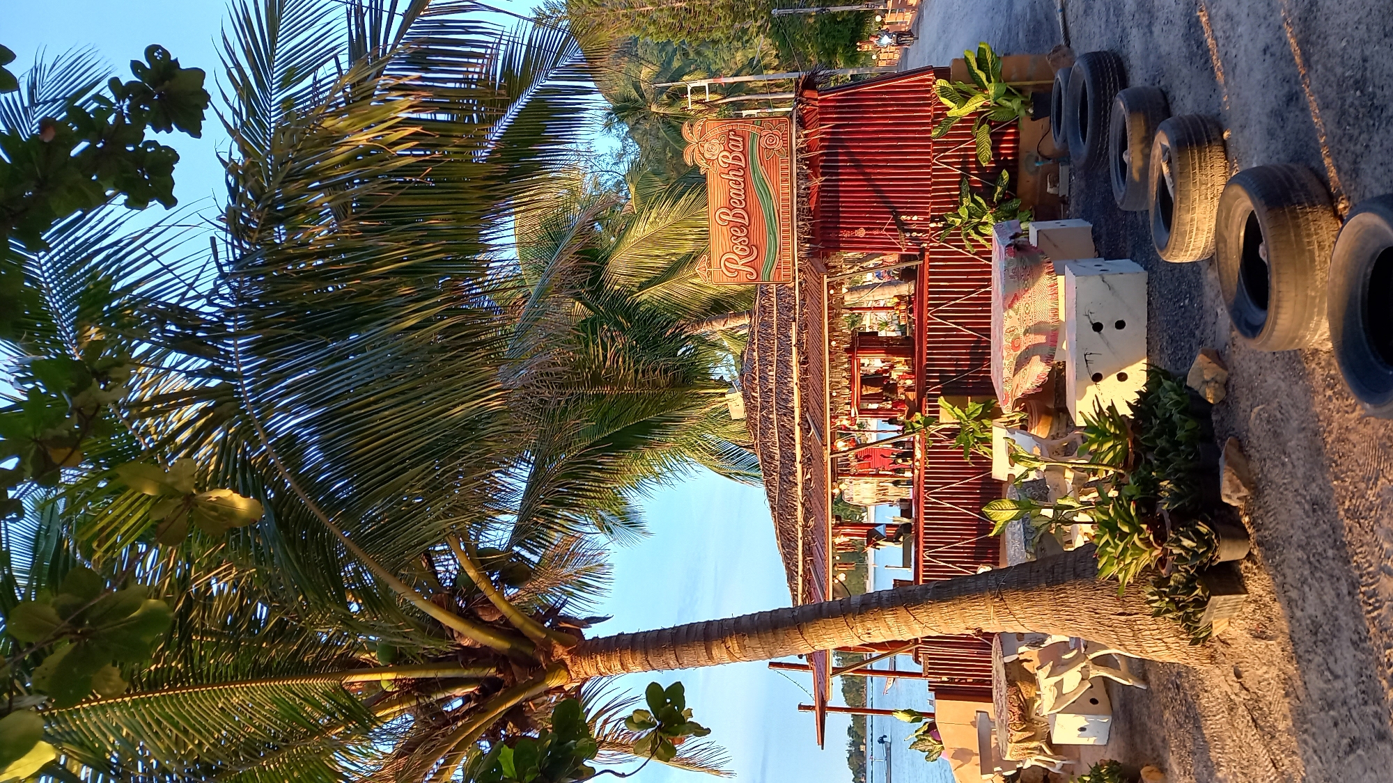 Lazy morning at a beachfront bar on Koh Phangan