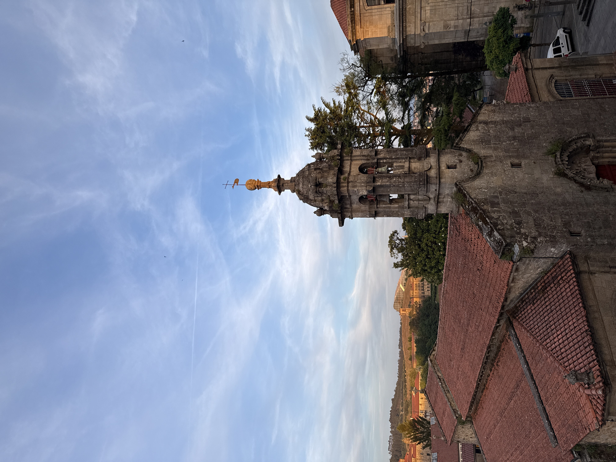 Evening views captured across Santiago de Compostela's historic center