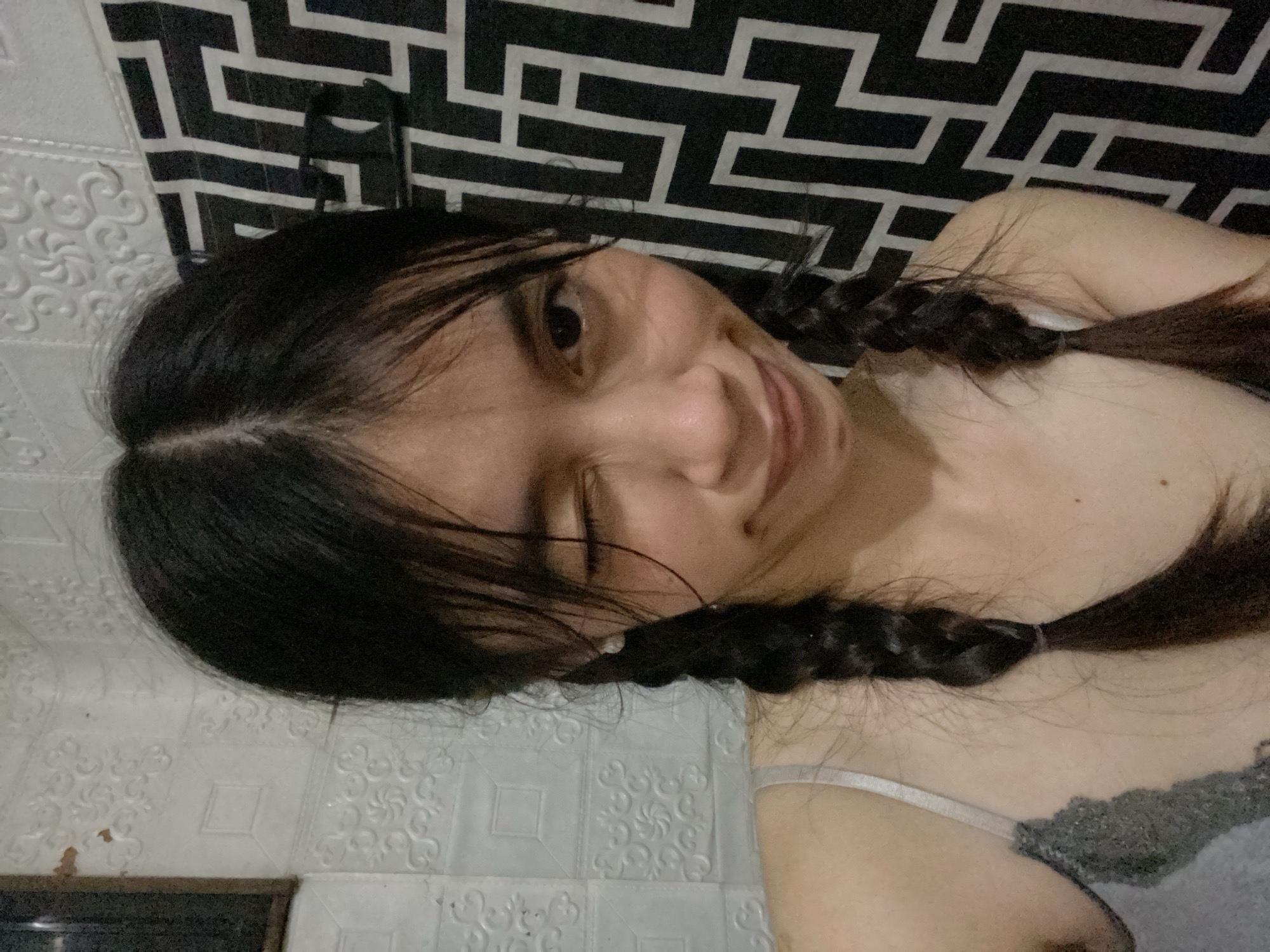 Casual selfie session at home in Panabo, Philippines.