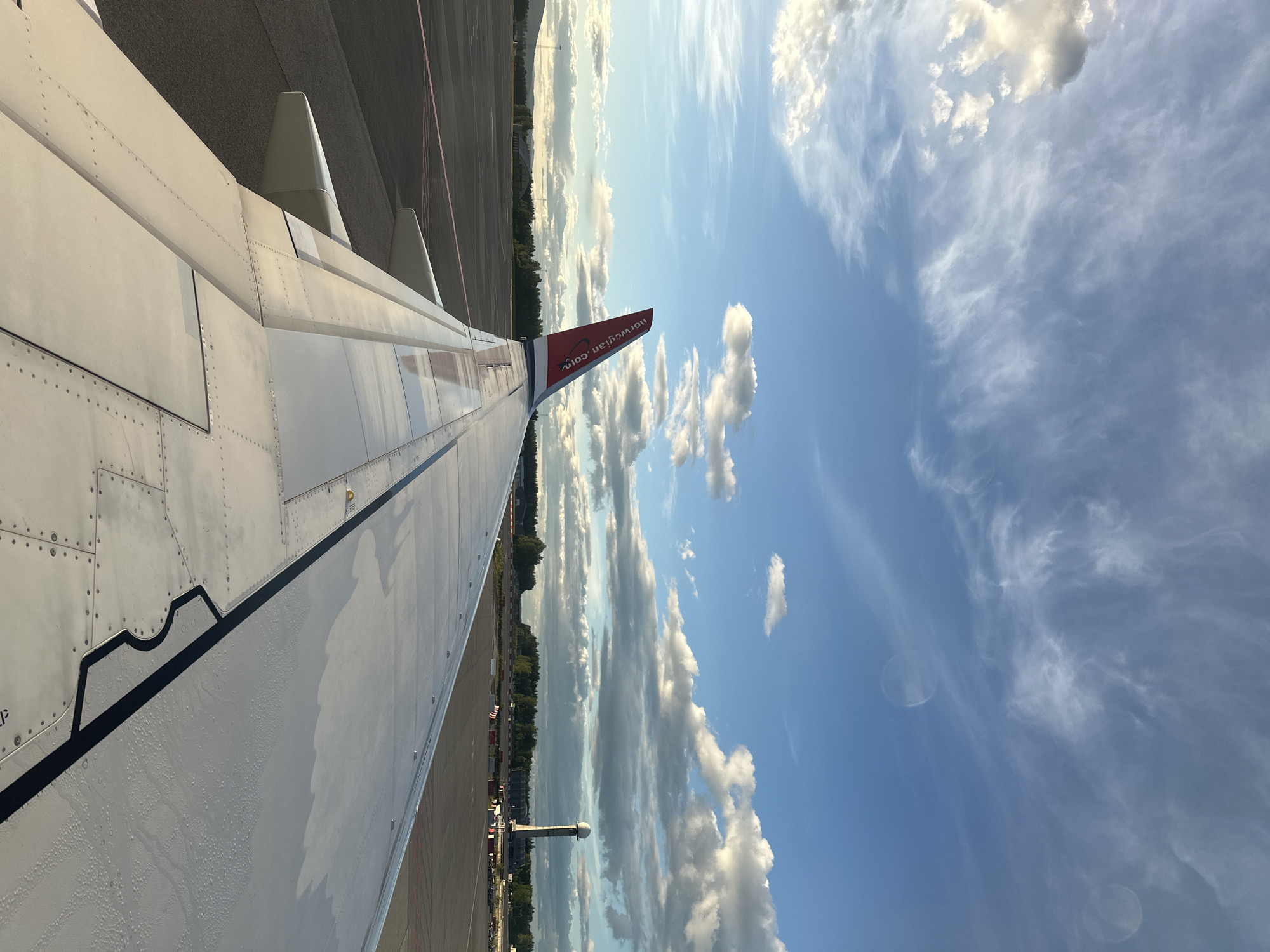 Norwegian Air flight from Torp to Oslo Gardermoen