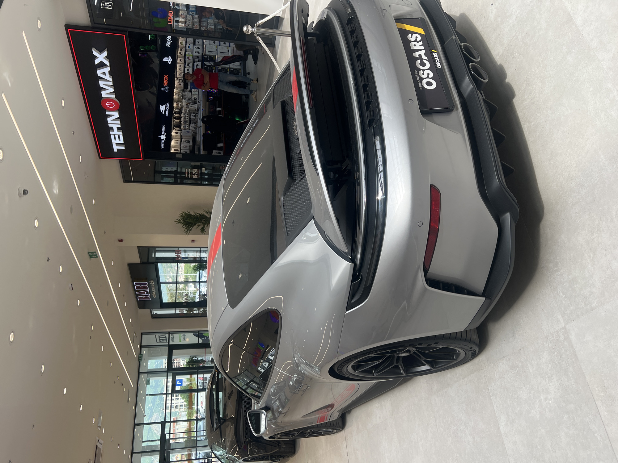 Luxury car display draws attention at Montenegro shopping mall