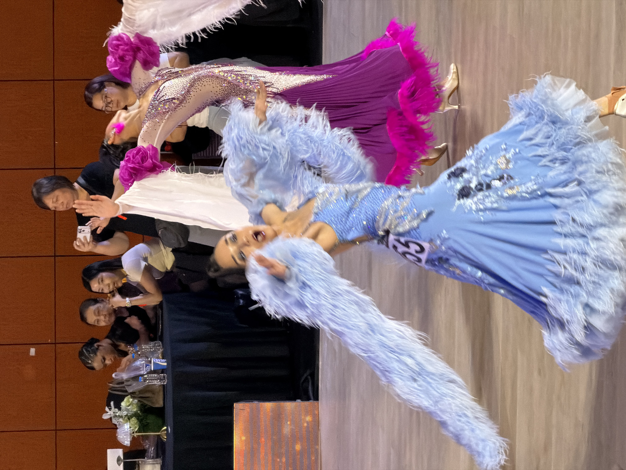 Ballroom dance competition held in Hanoi featuring costumed performers