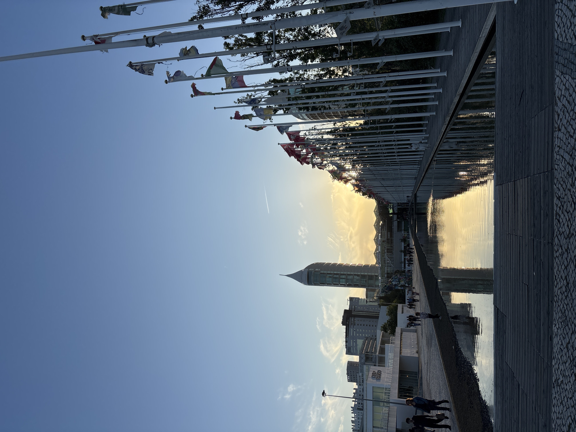 Lisbon waterfront scenes documented near Parque das Nações Friday afternoon