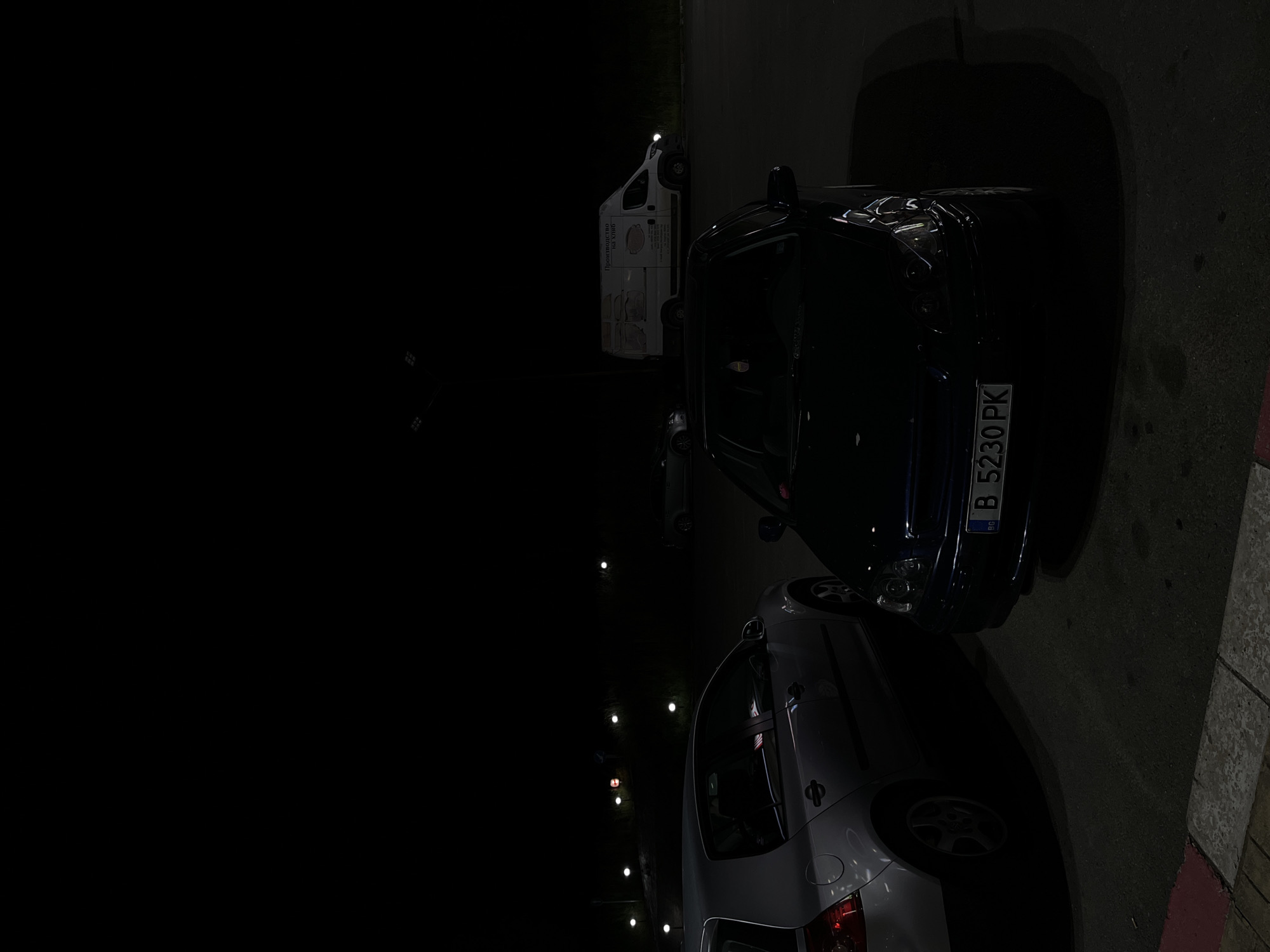 Nighttime gas station stop documented in Yabalchevo, Bulgaria
