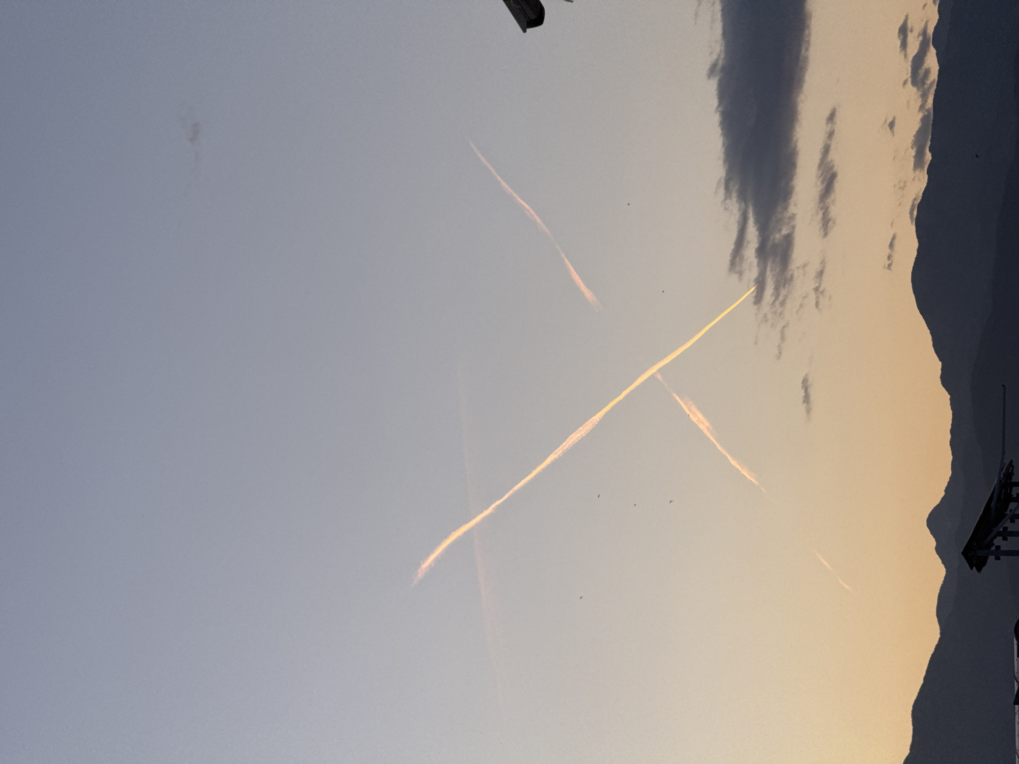 Evening sky and children observed in Dub Montenegro
