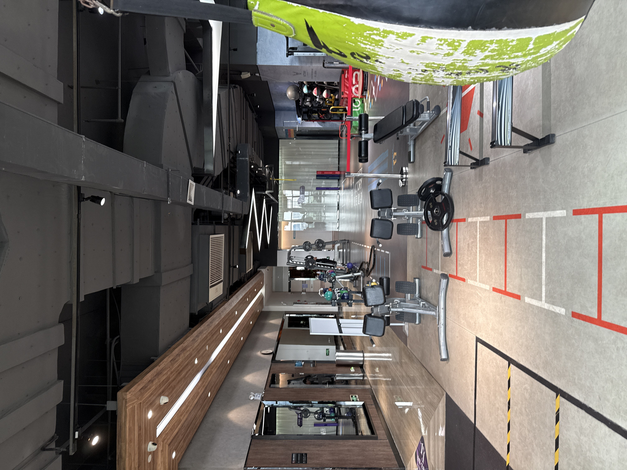 Inside a well-equipped Haizhu gym overlooking Guangzhou's skyline