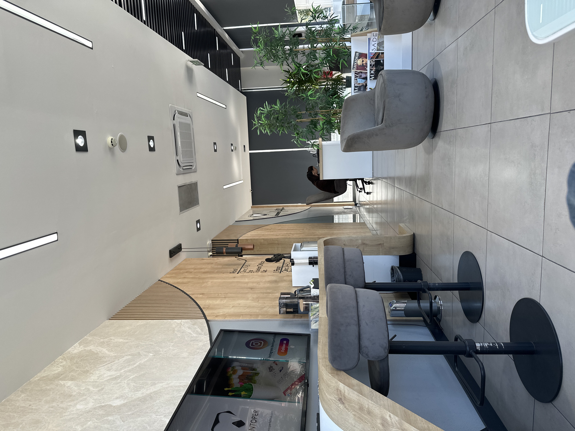 Modern salon interior documented in Fethiye, Turkey