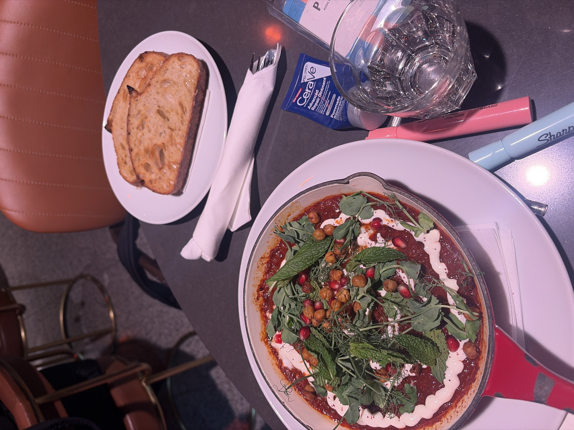 Diner enjoys plated meal at Montreal restaurant