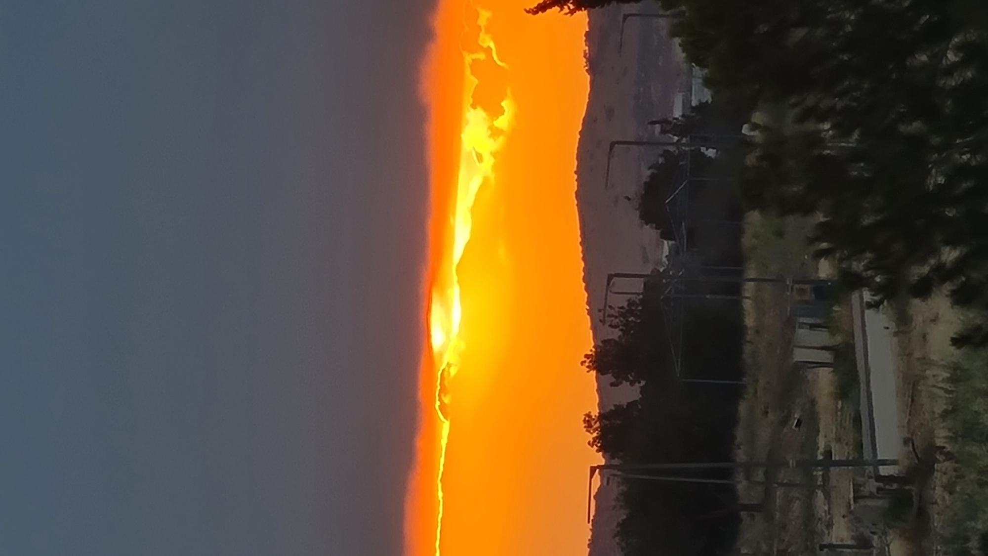 Dramatic sunset observed in Lachish Regional Council, Israel