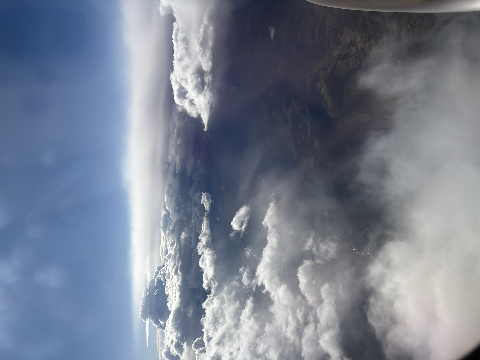 Aerial view captures dramatic cloud formations over Montenegro