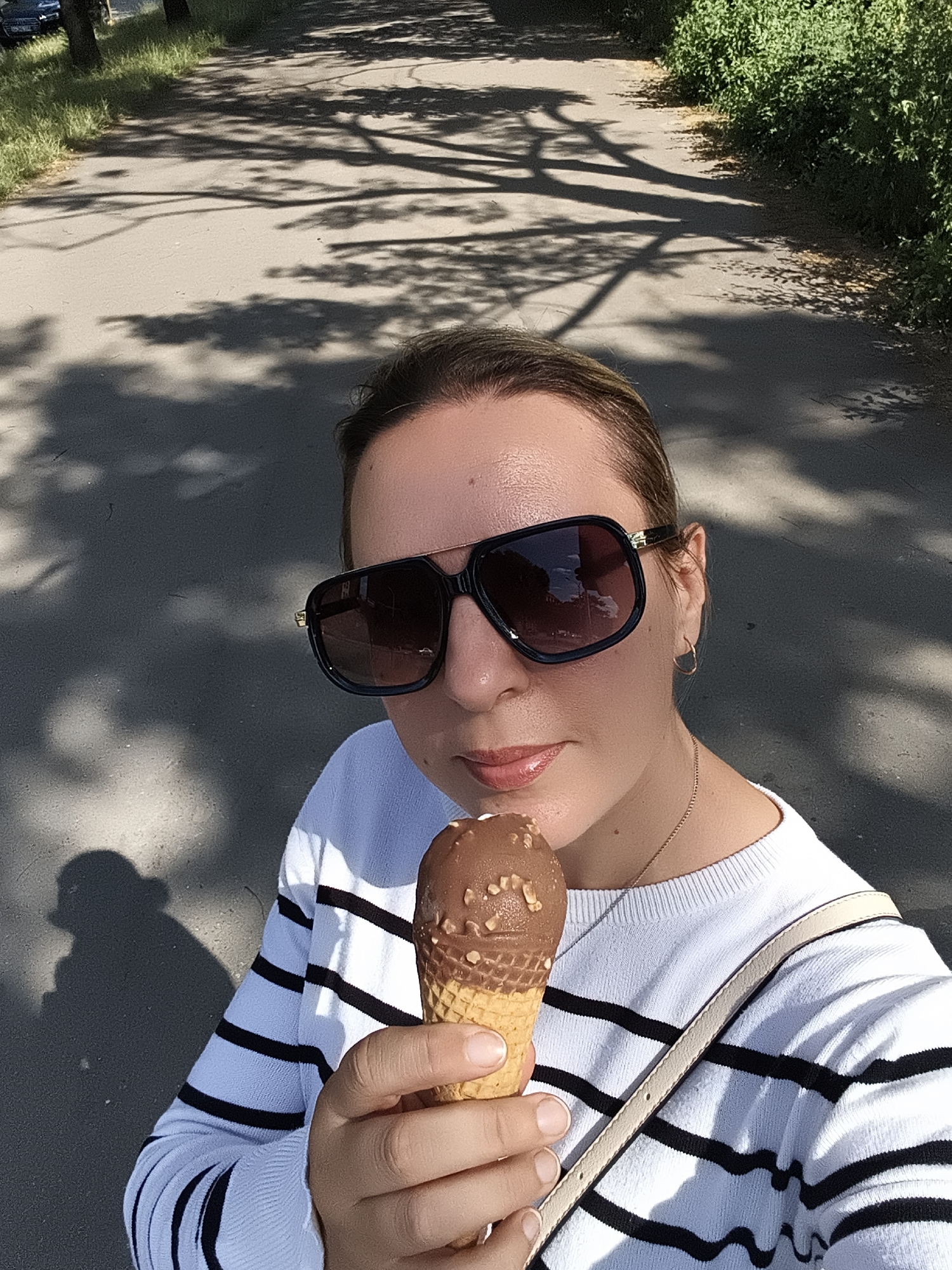 Ice cream and sunglasses on a summer day in Wrocław