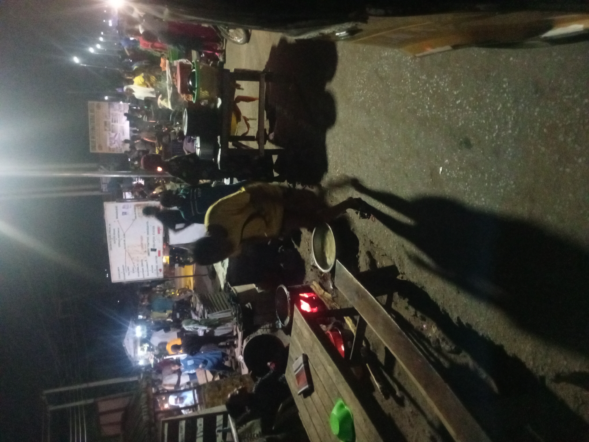 Evening street market draws crowds in Lokoja, Nigeria