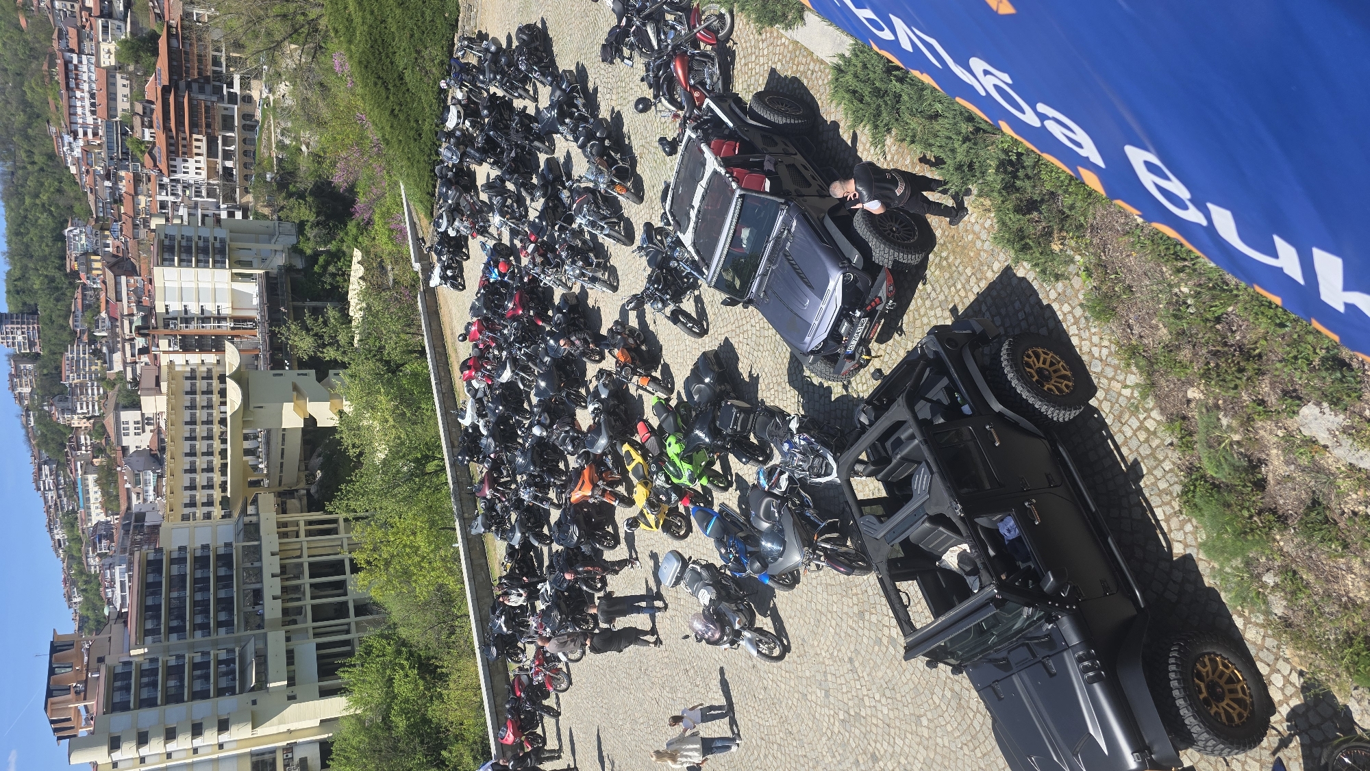 Motorcycle rally draws crowds to Veliko Tarnovo parking area