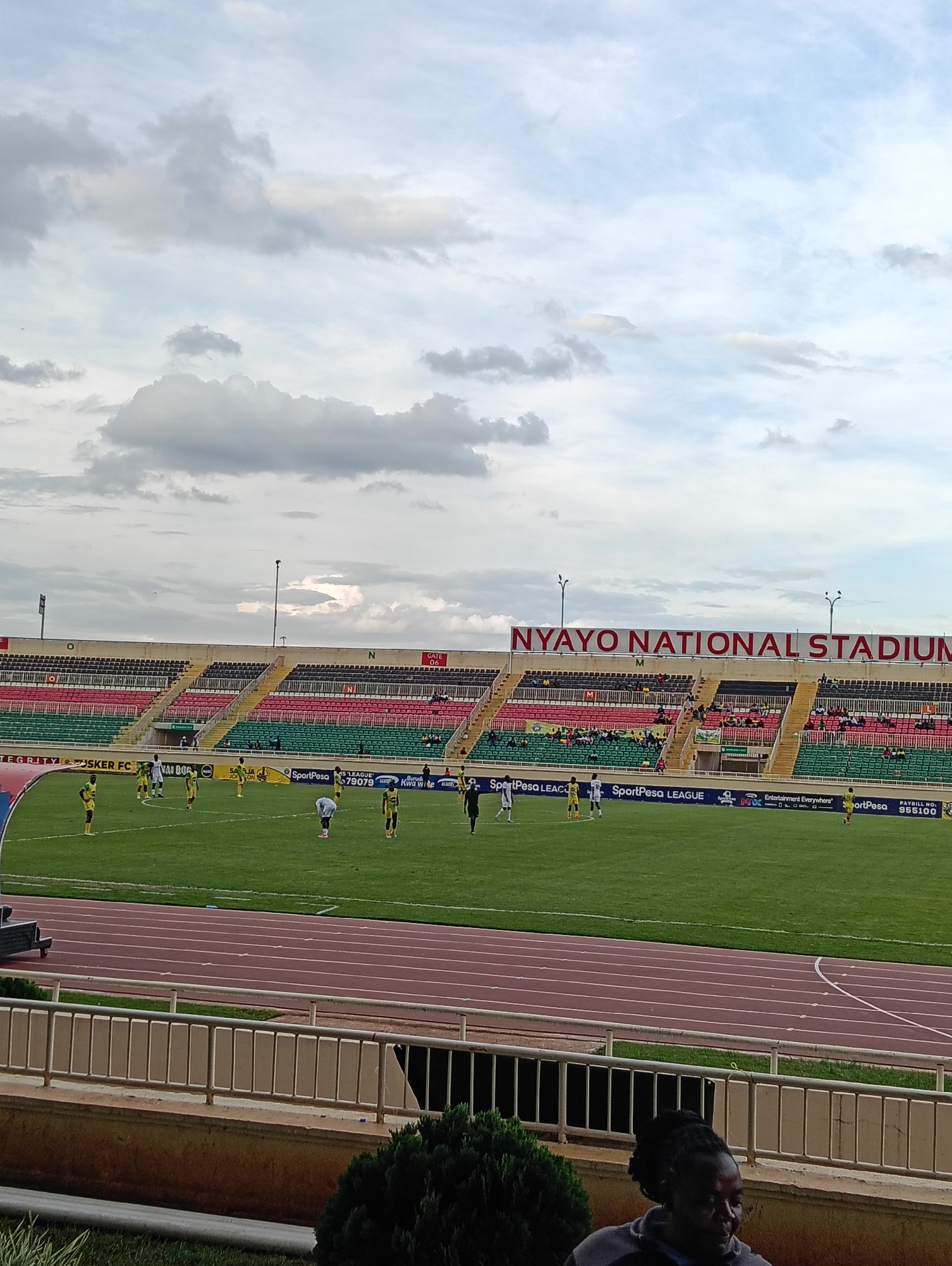 Soccer match played at Nyayo Stadium in Nairobi