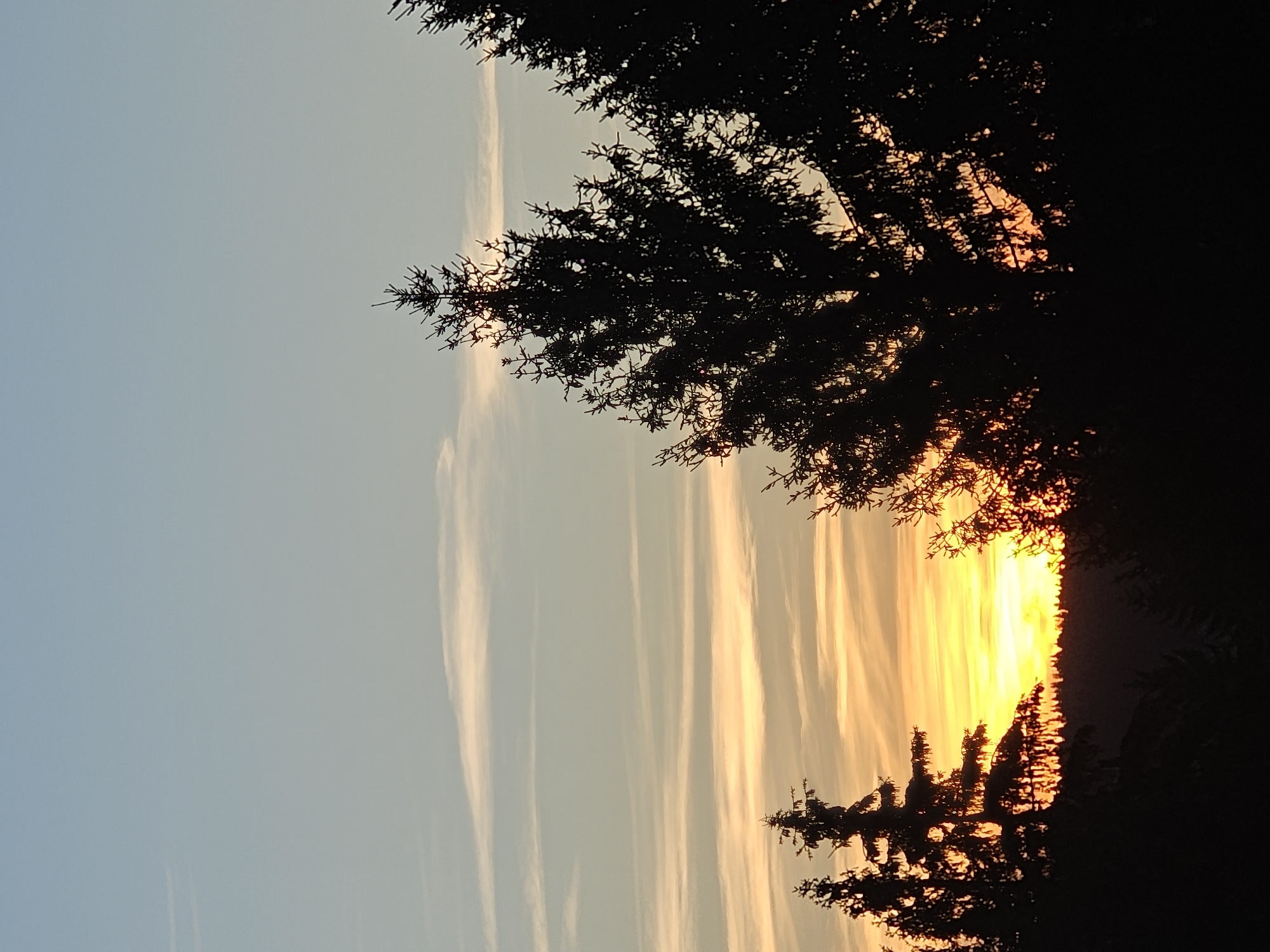 Sunset over the Thuringian Forest, Oberhof