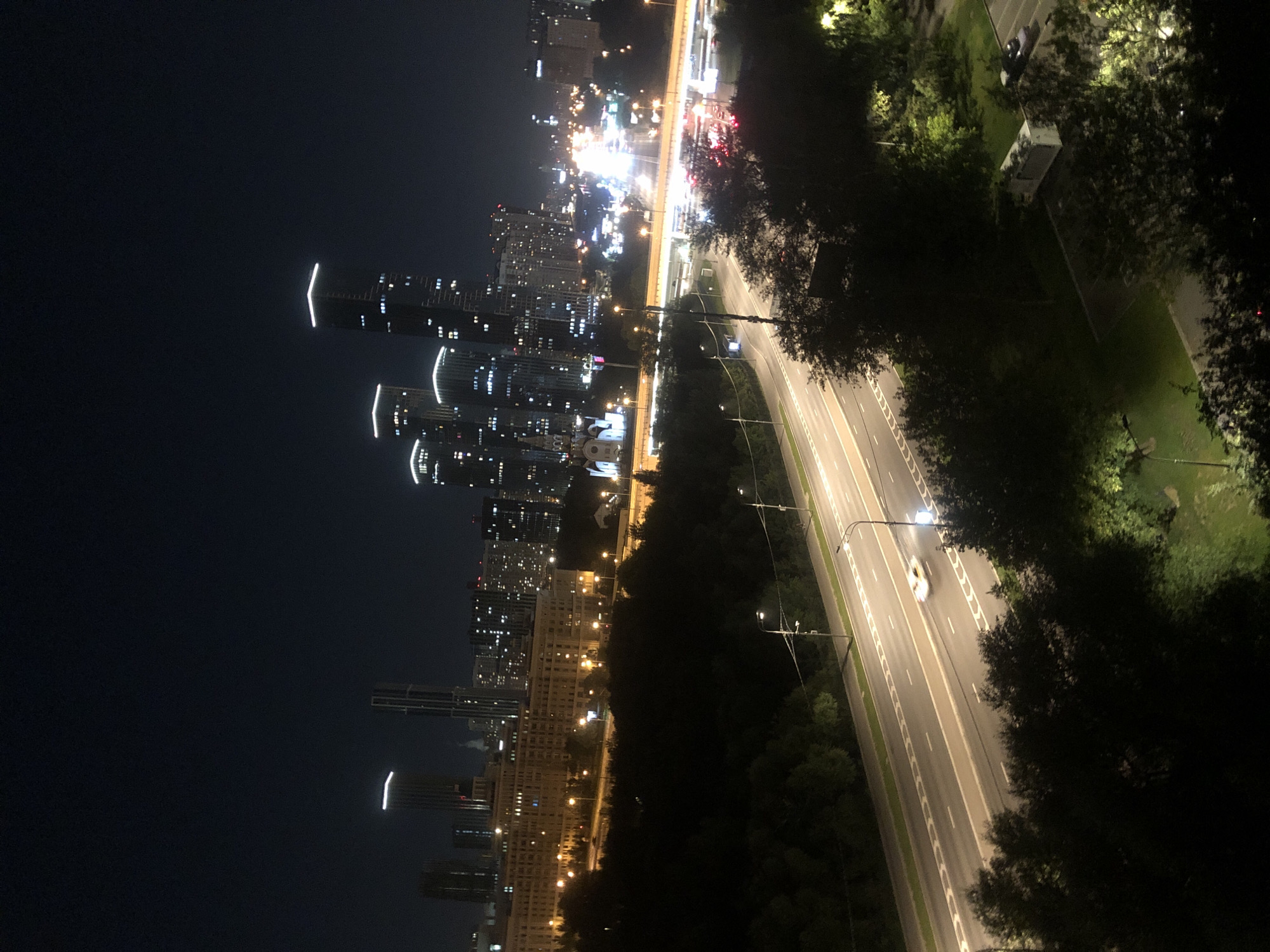 Evening in Moscow: city traffic, pets, and a neighborhood park