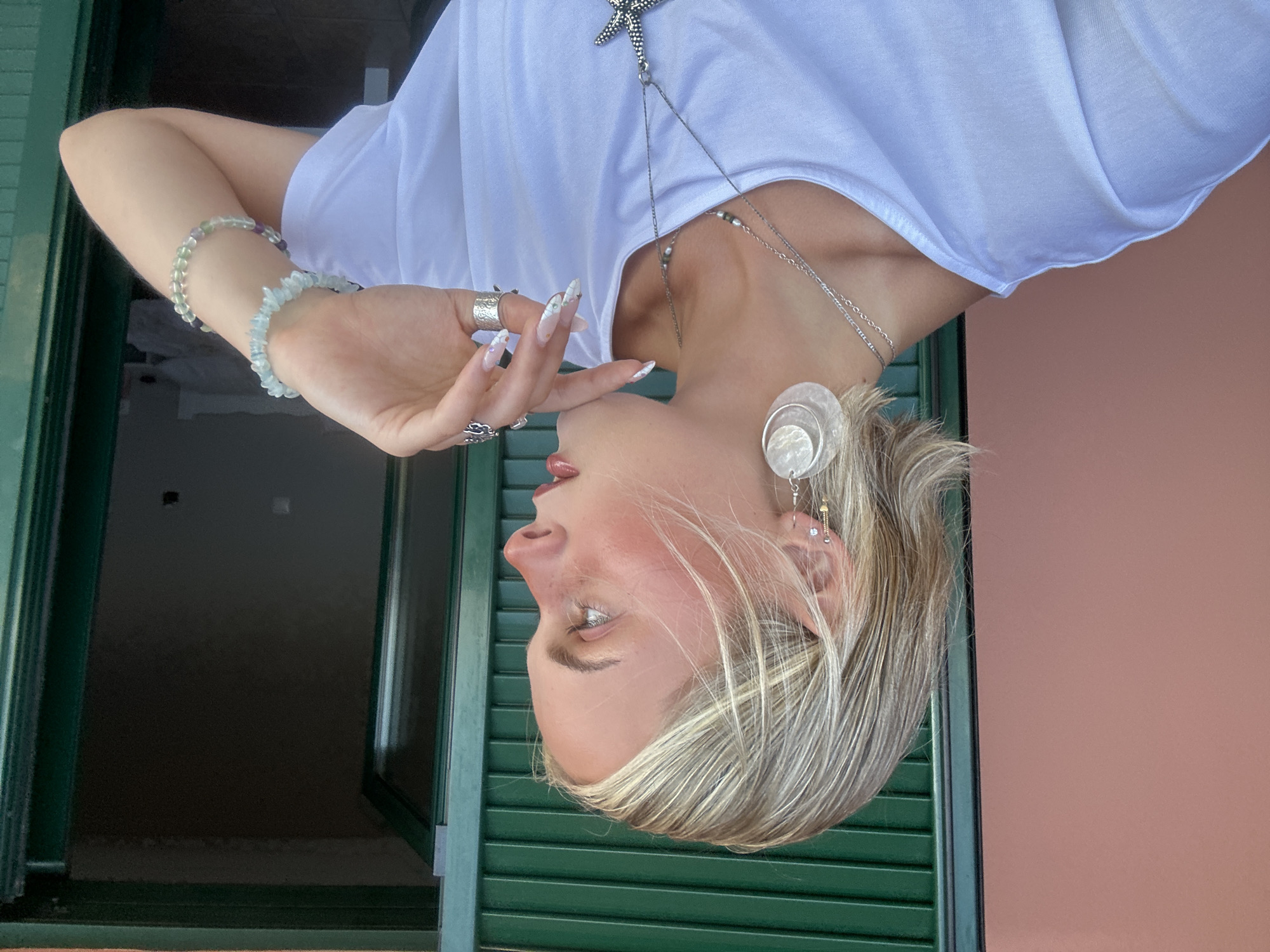 Selfie series in Laganas, Zakynthos, with summer jewelry details