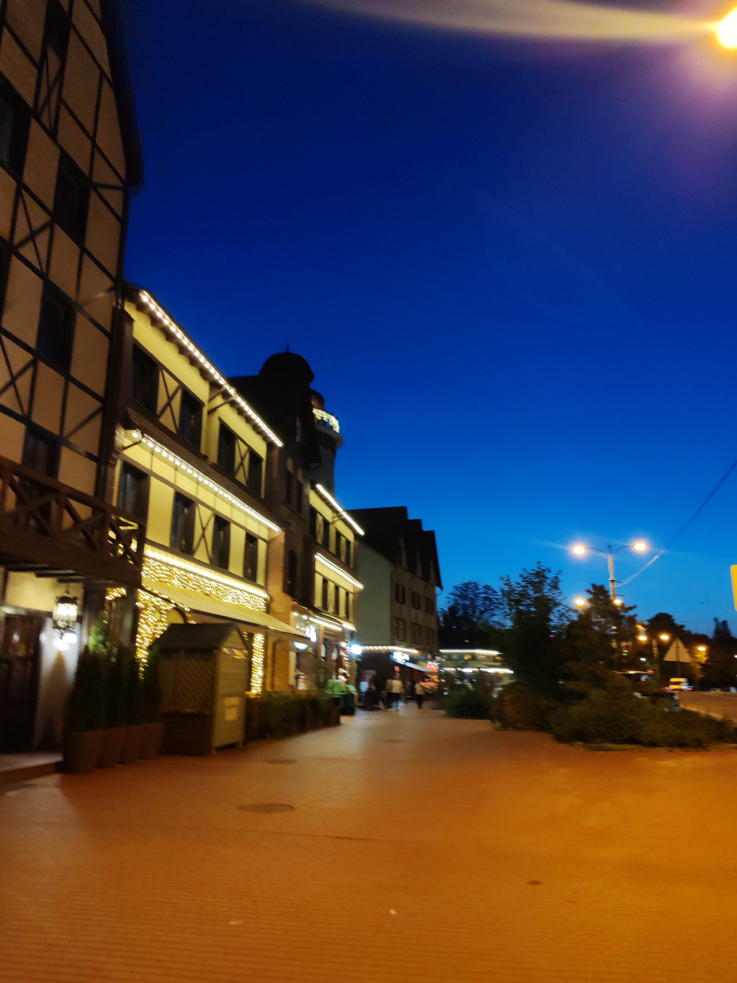 Kaliningrad waterfront comes alive on a summer evening