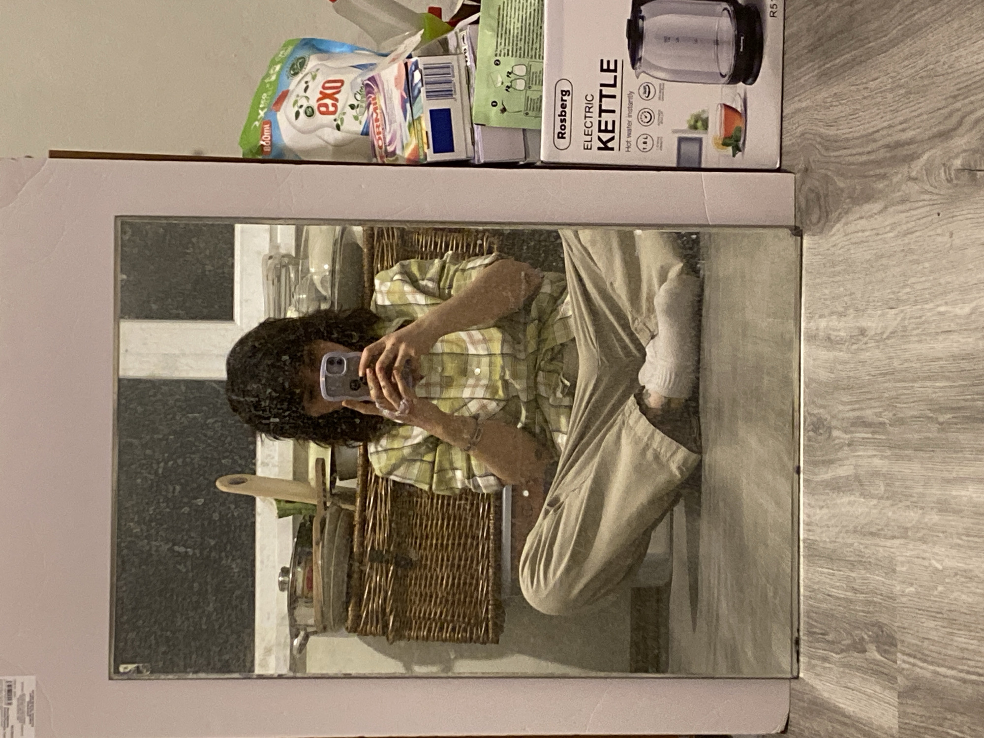 Person captures mirror selfie in Plovdiv indoor location