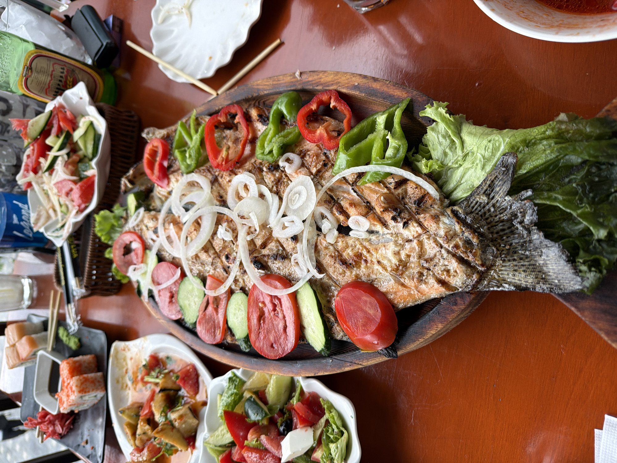 Food, rides, and boats along Issyk-Kul's Bosteri shore