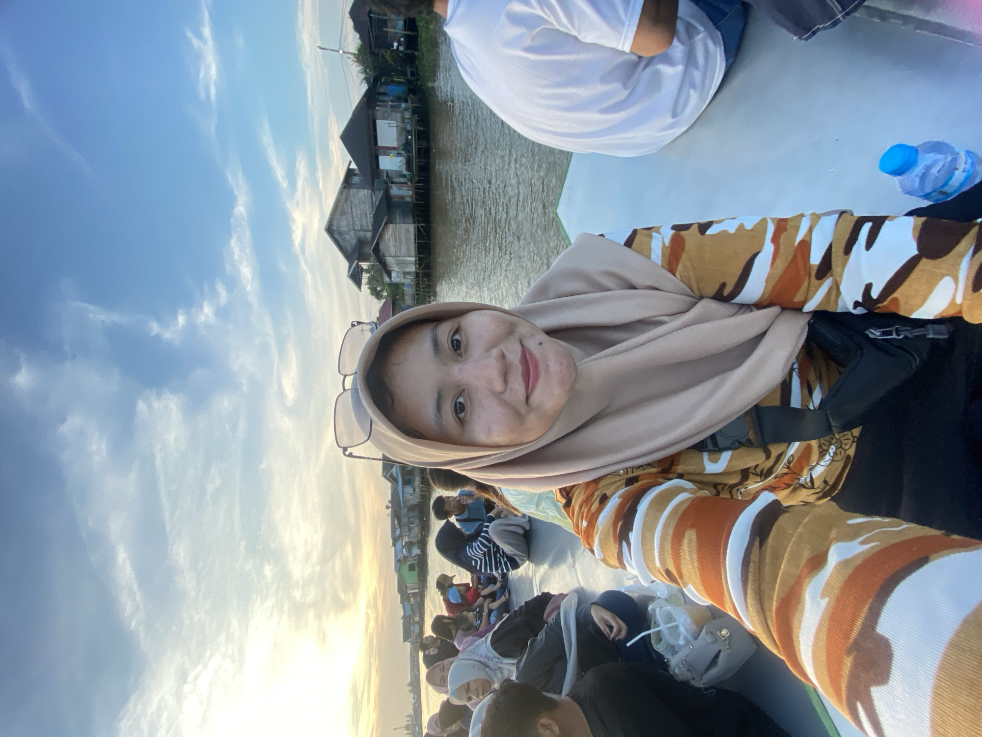 Sunset boat outing on the Martapura River, Banjarmasin
