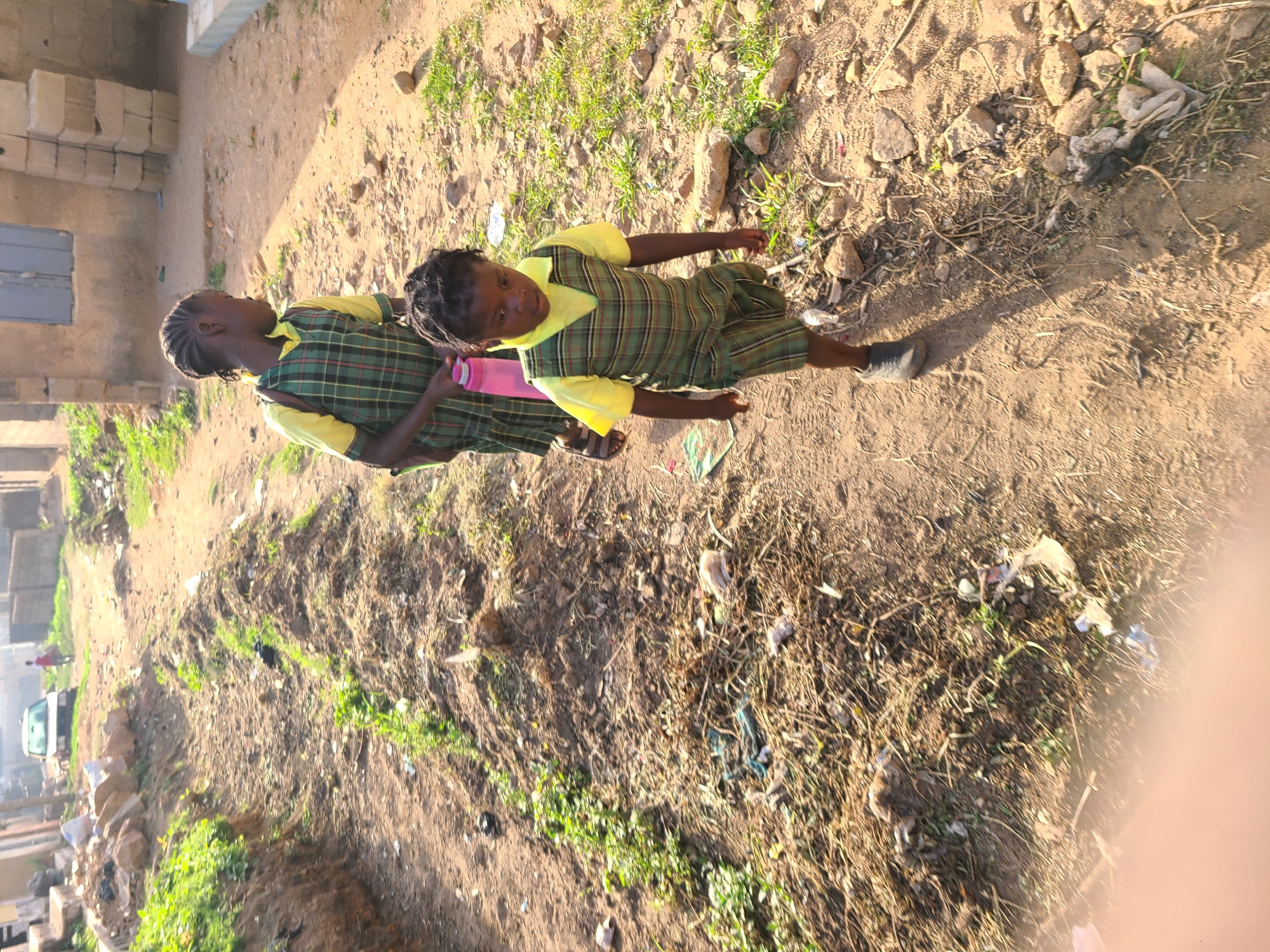 Morning school and soccer activities observed in Jos Nigeria