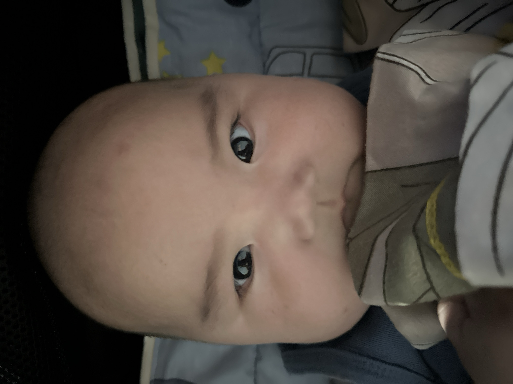 Evening at home in Тайгараев — baby, tricycle, and dusk routines