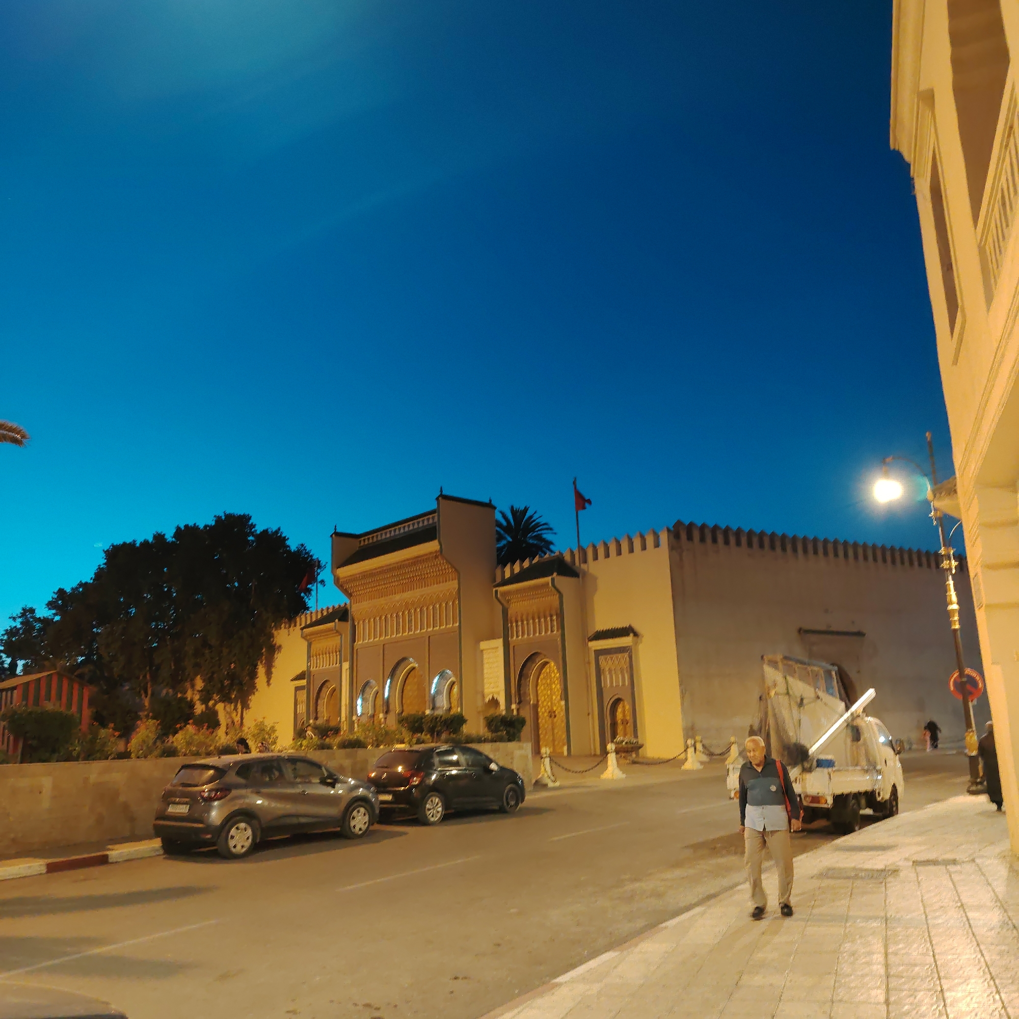 Nighttime street scenes documented in historic Fes district