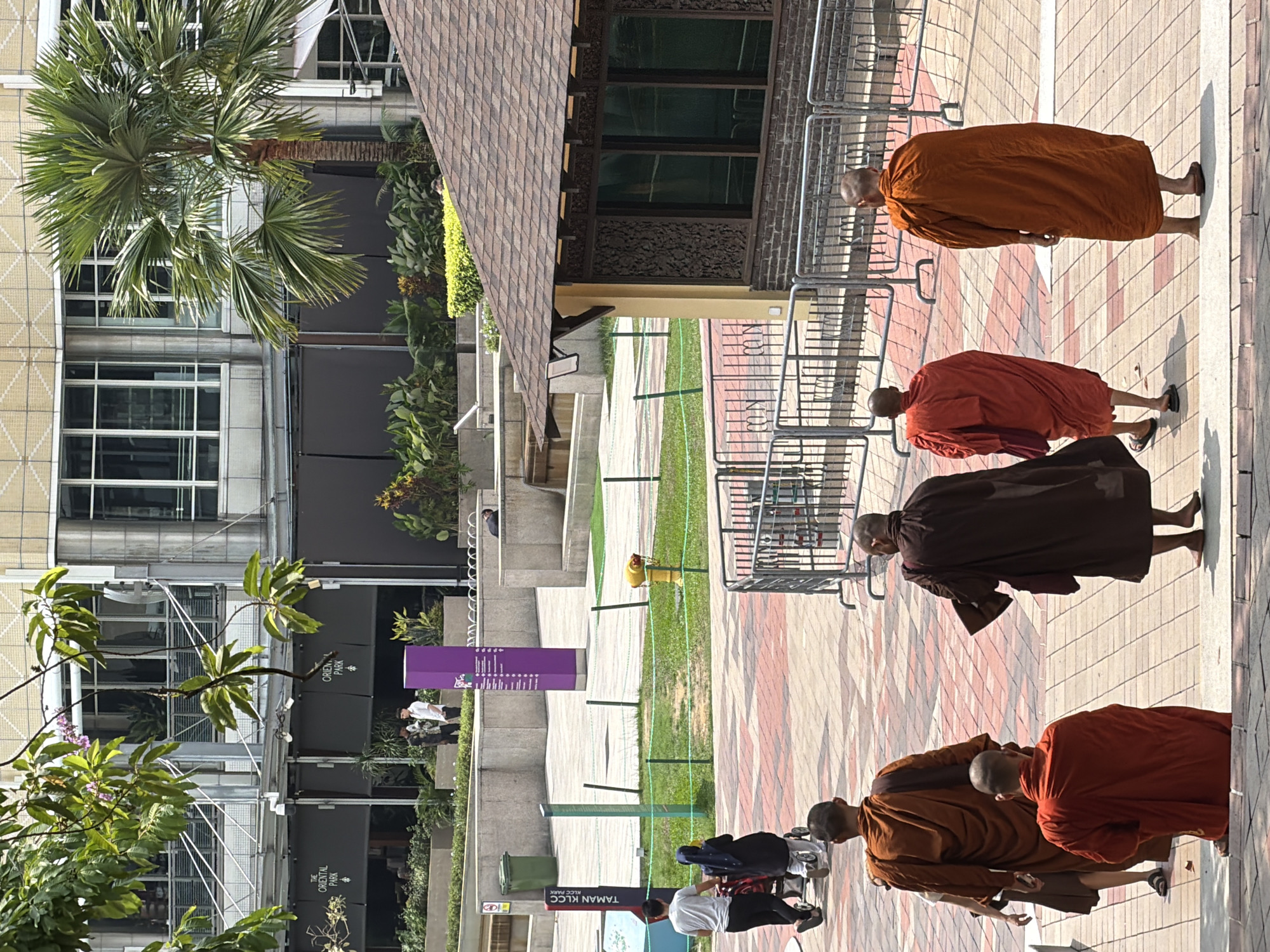 Morning scenes captured at Kuala Lumpur city center
