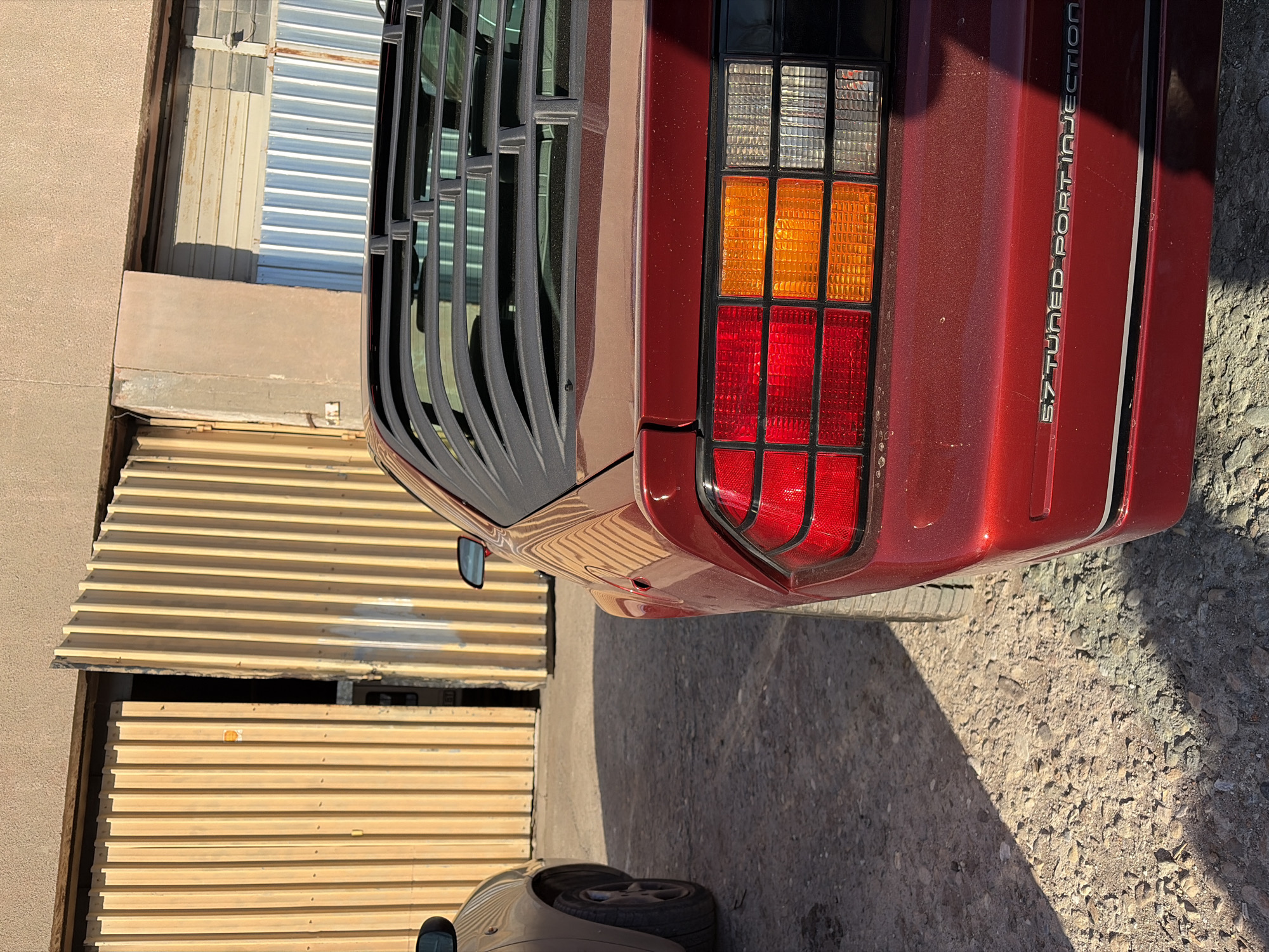 Classic red Camaro and Mercedes spotted parked in Plovdiv