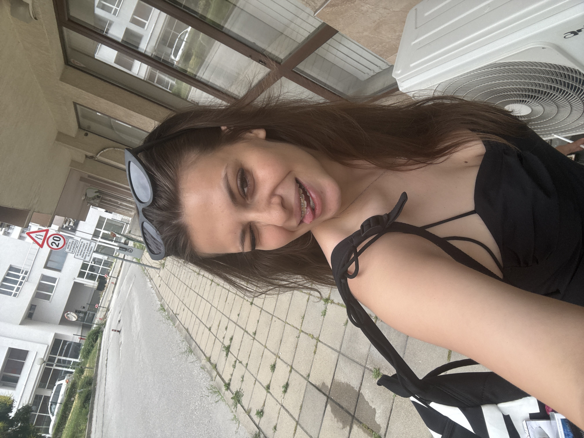 Woman conducts photo shoot in Plovdiv, Bulgaria