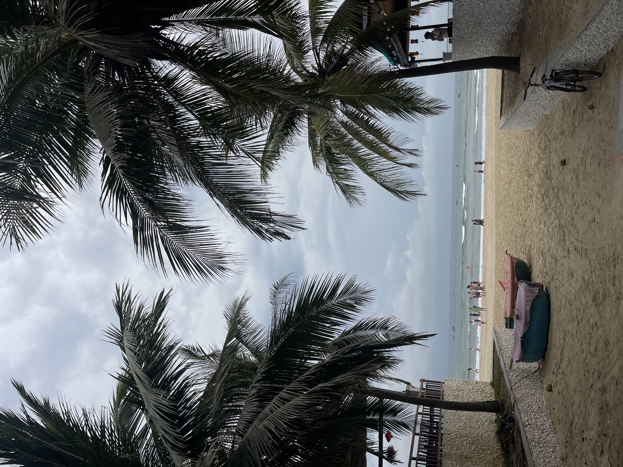 Cloudy morning at Da Nang's beach and city streets