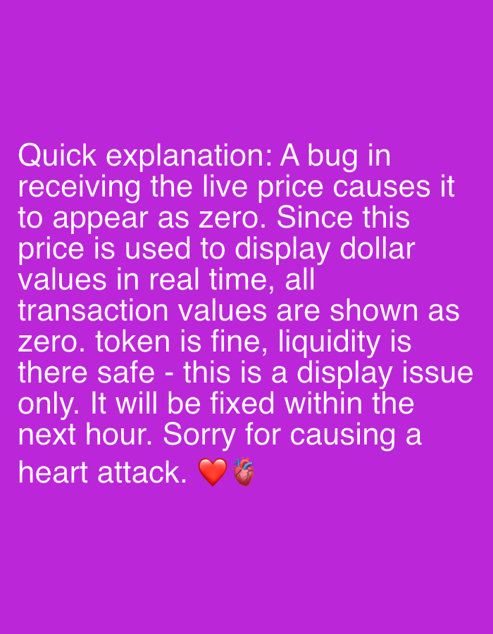 Crypto app bug shows zero prices, fixed with restart