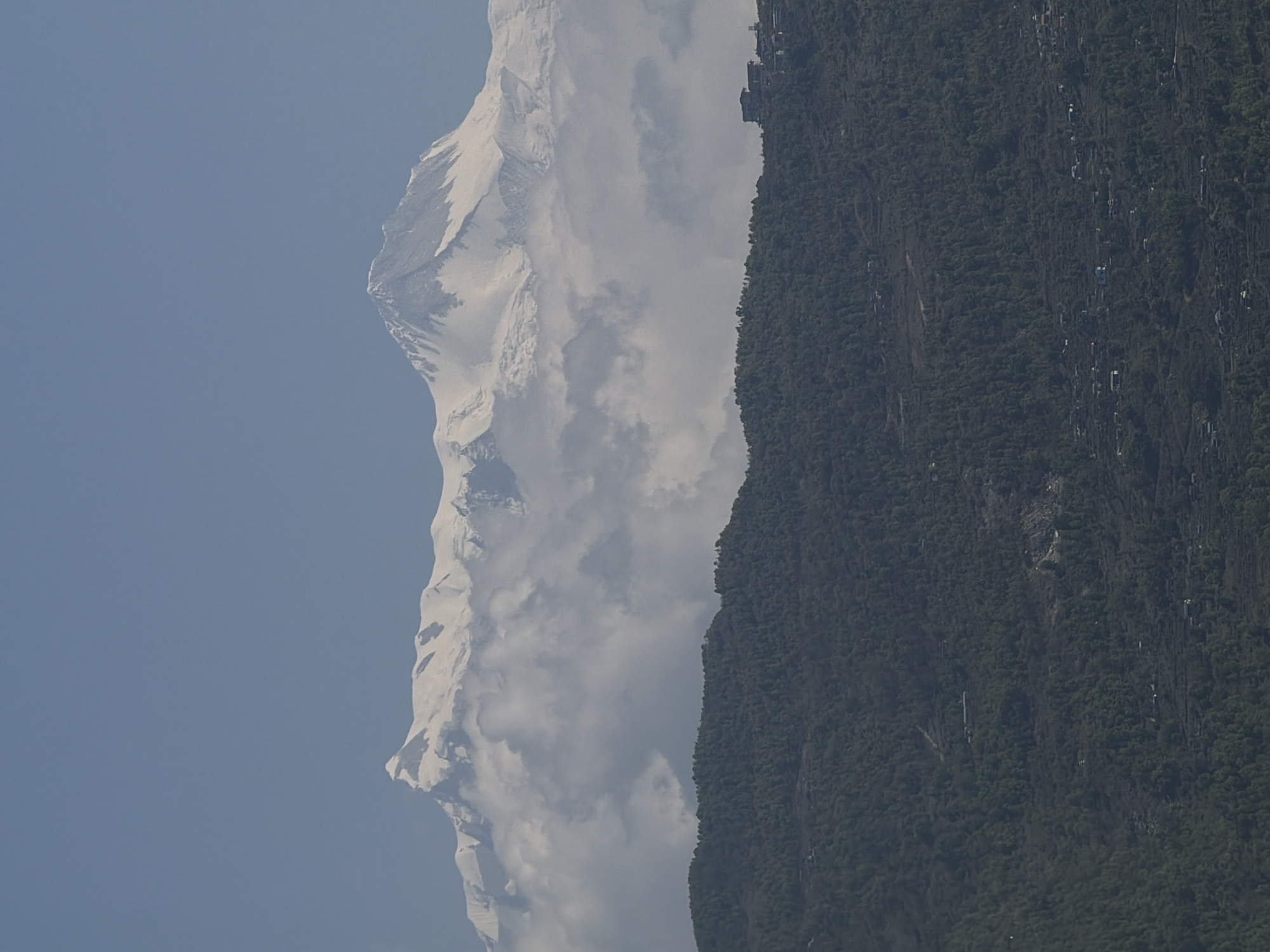 Morning mountain and valley scenes documented in Pokhara, Nepal