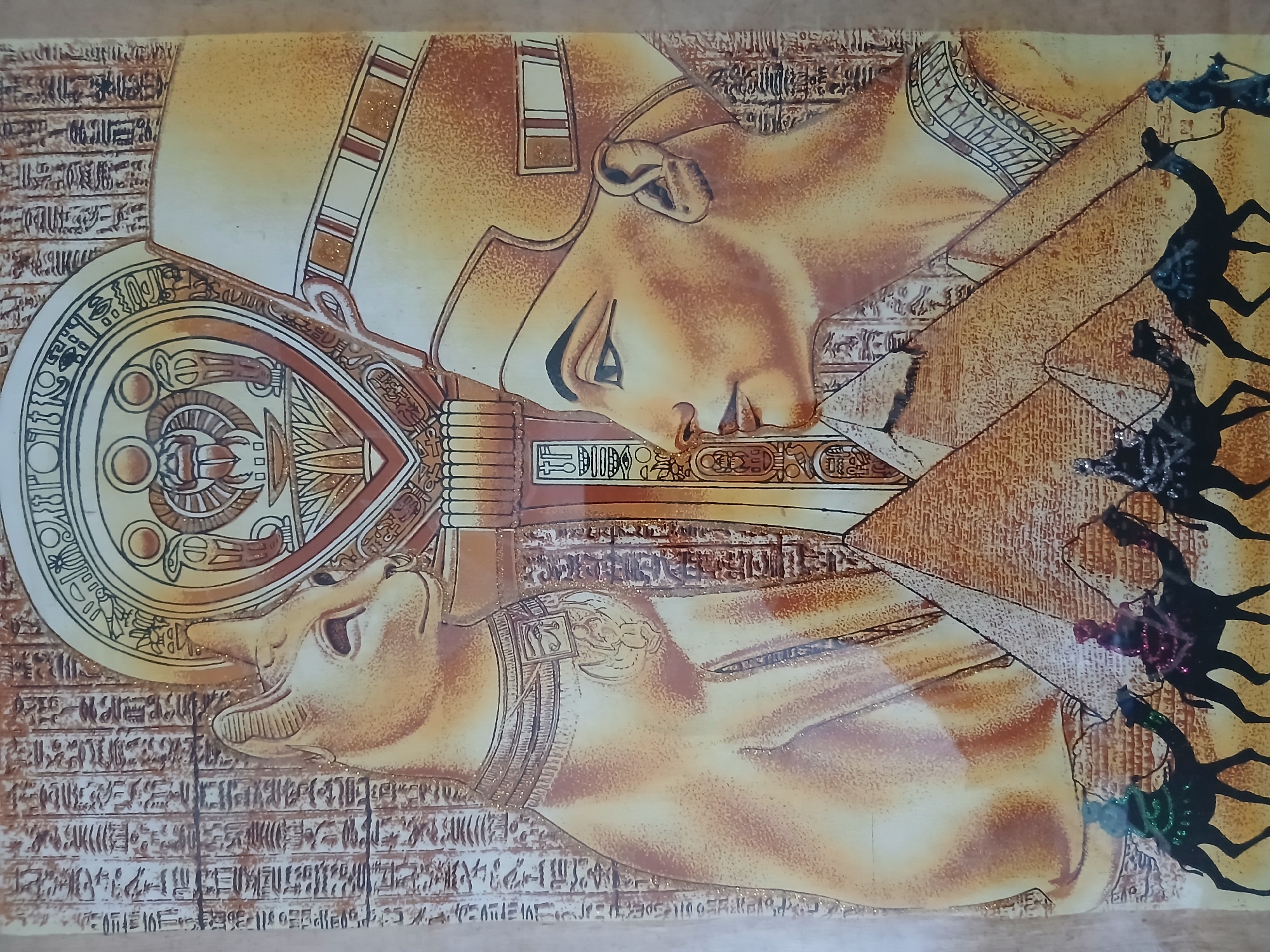 A Düsseldorf cat at home, plus some feline-themed Egyptian art