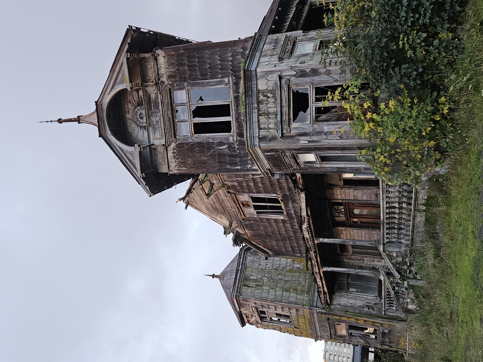 Urban decay and street art documented in Osorno, Chile