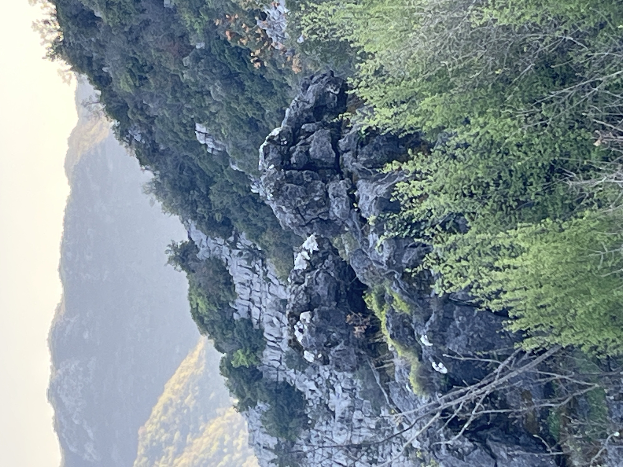Tourist documents scenic mountain valleys in Rvaši, Montenegro
