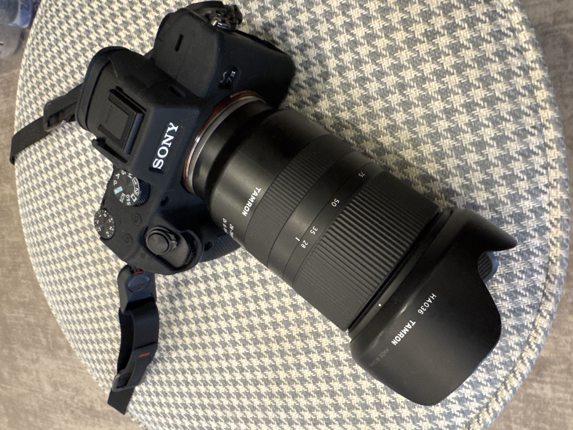 Photography equipment and hashtag imagery captured in Budapest