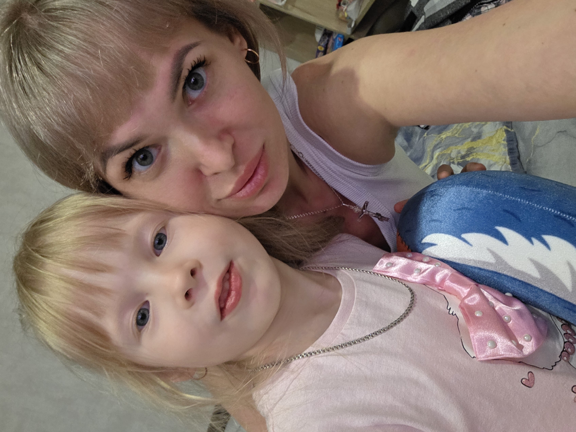 Mother and daughter share quiet domestic moments in Chaikovsky