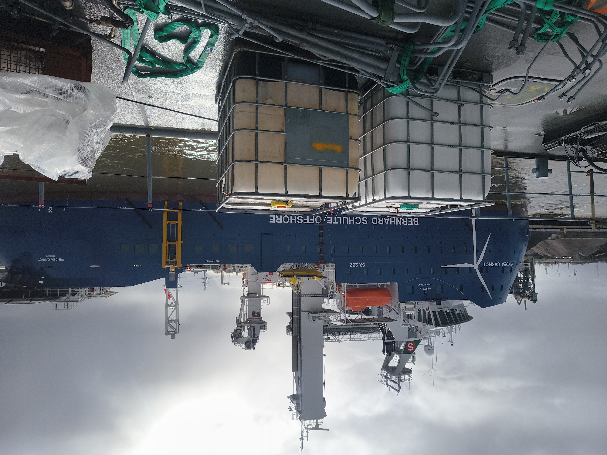 Offshore support vessel docked at Emden port
