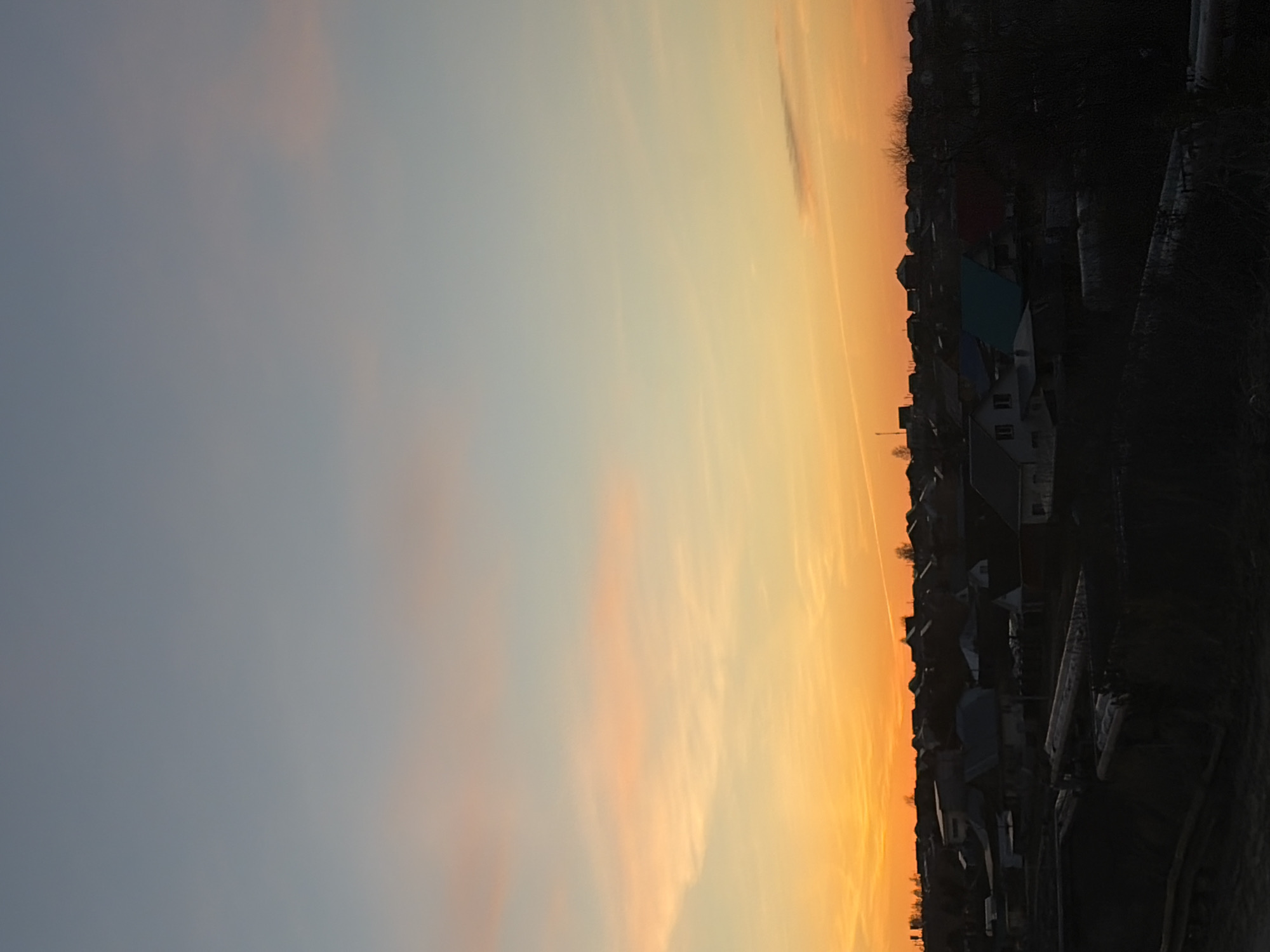 Sunset captured over rural Ольховка, Russia landscape
