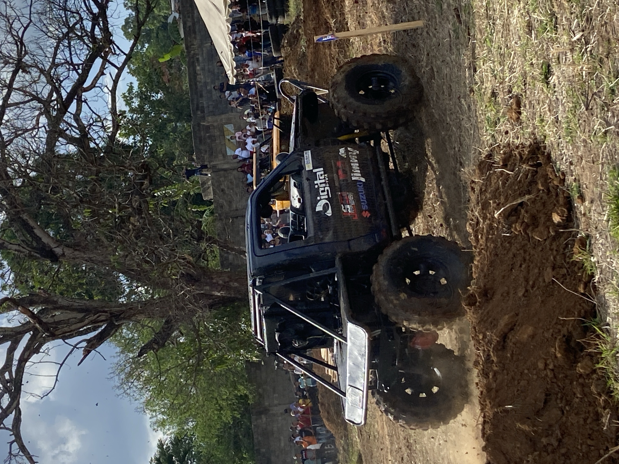 Off-road vehicles navigate mud courses near Tinaquillo, Venezuela