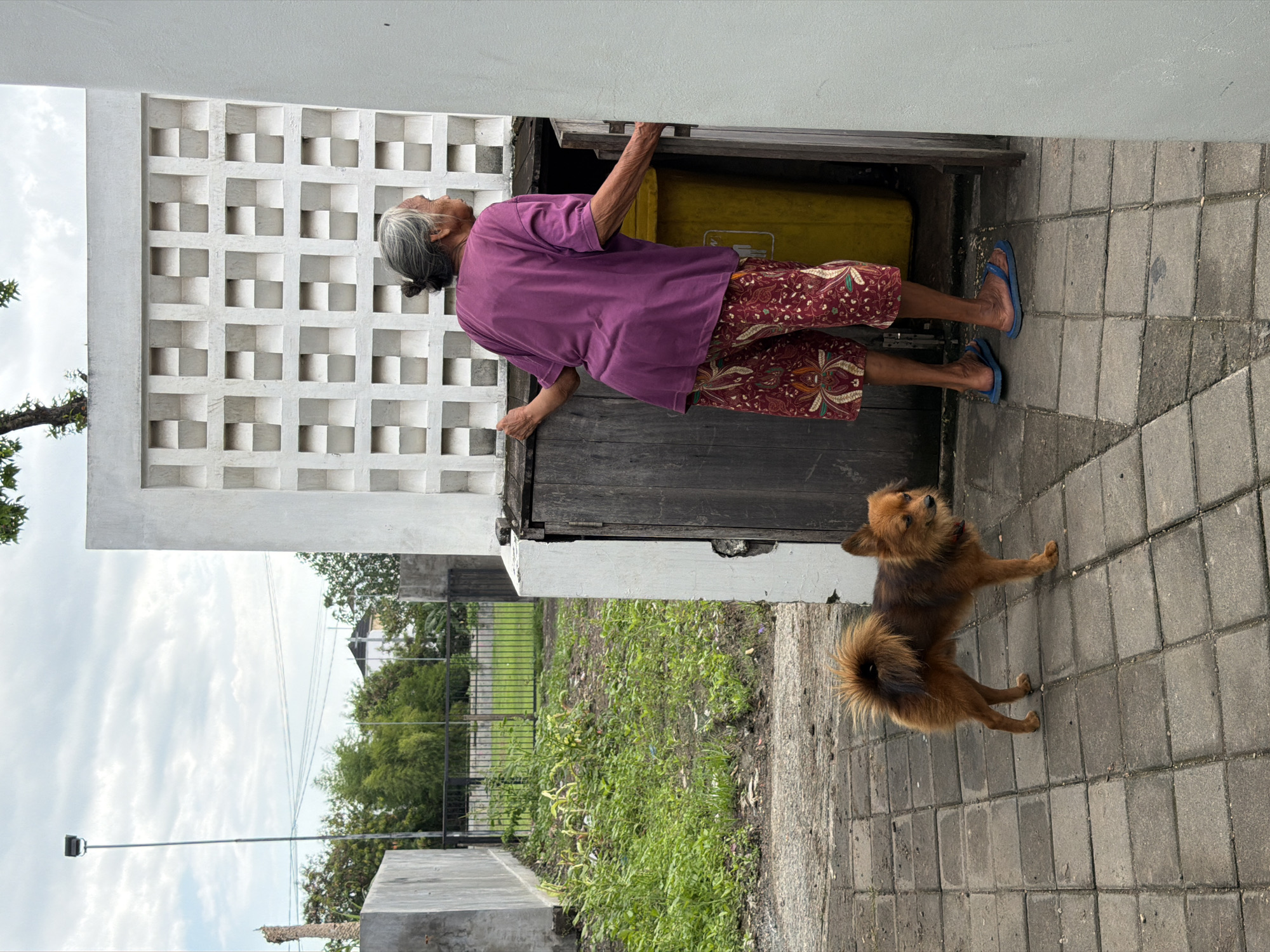 Morning street scenes captured in North Kuta, Indonesia