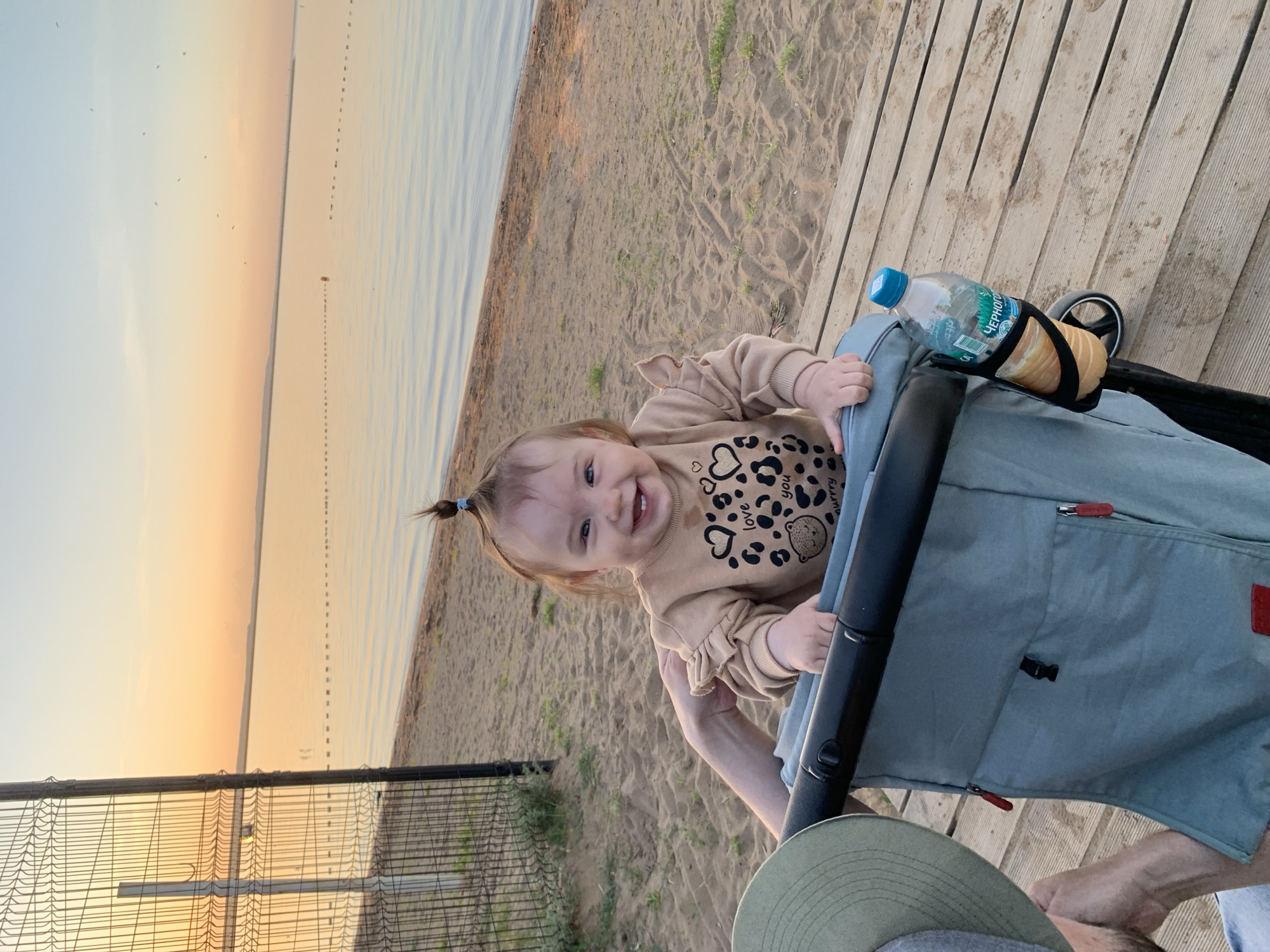 Sunset beach moments captured along Kama River in Chaikovsky
