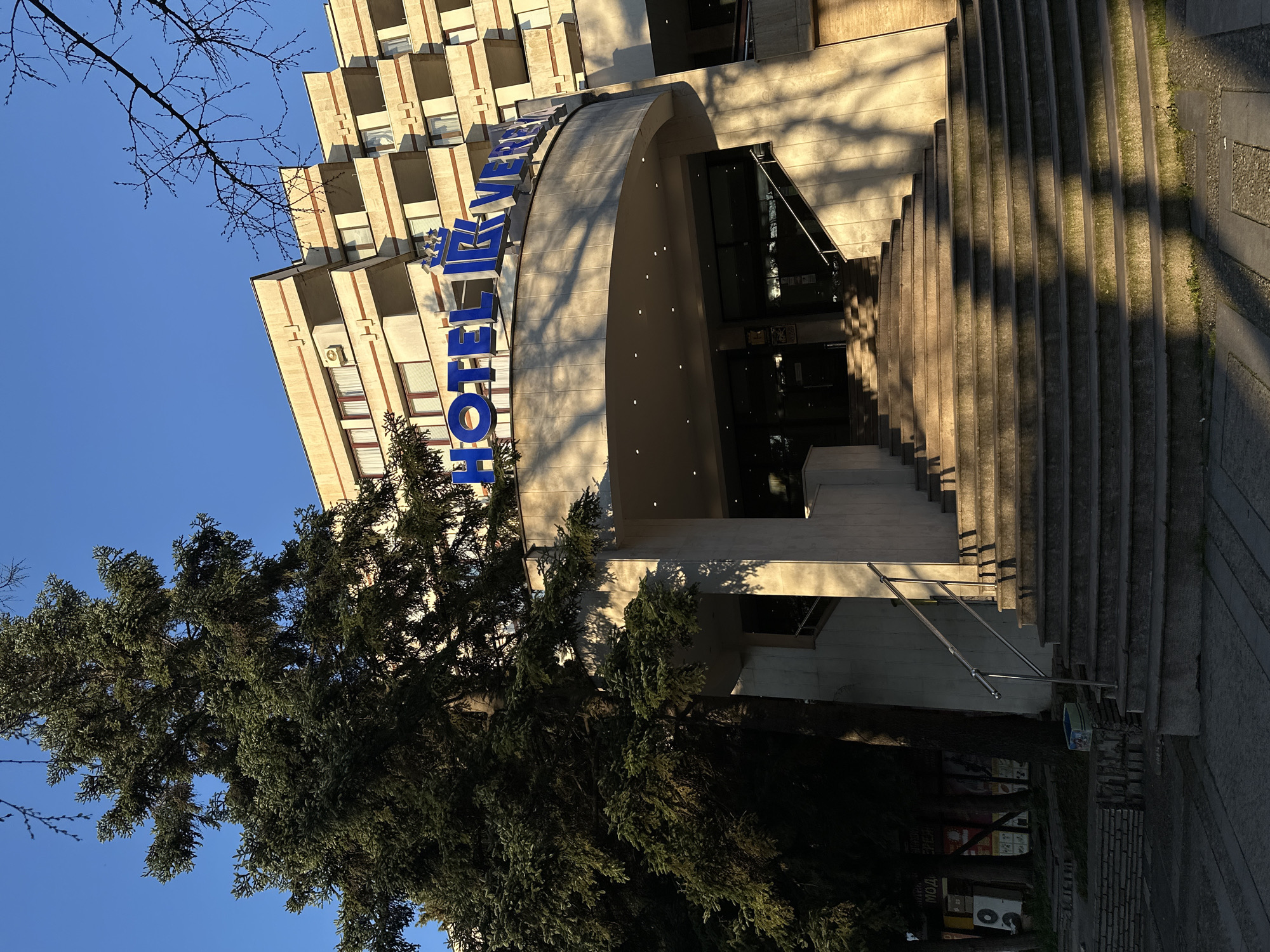 Morning street scenes documented around Hotel Rila, Stara Zagora