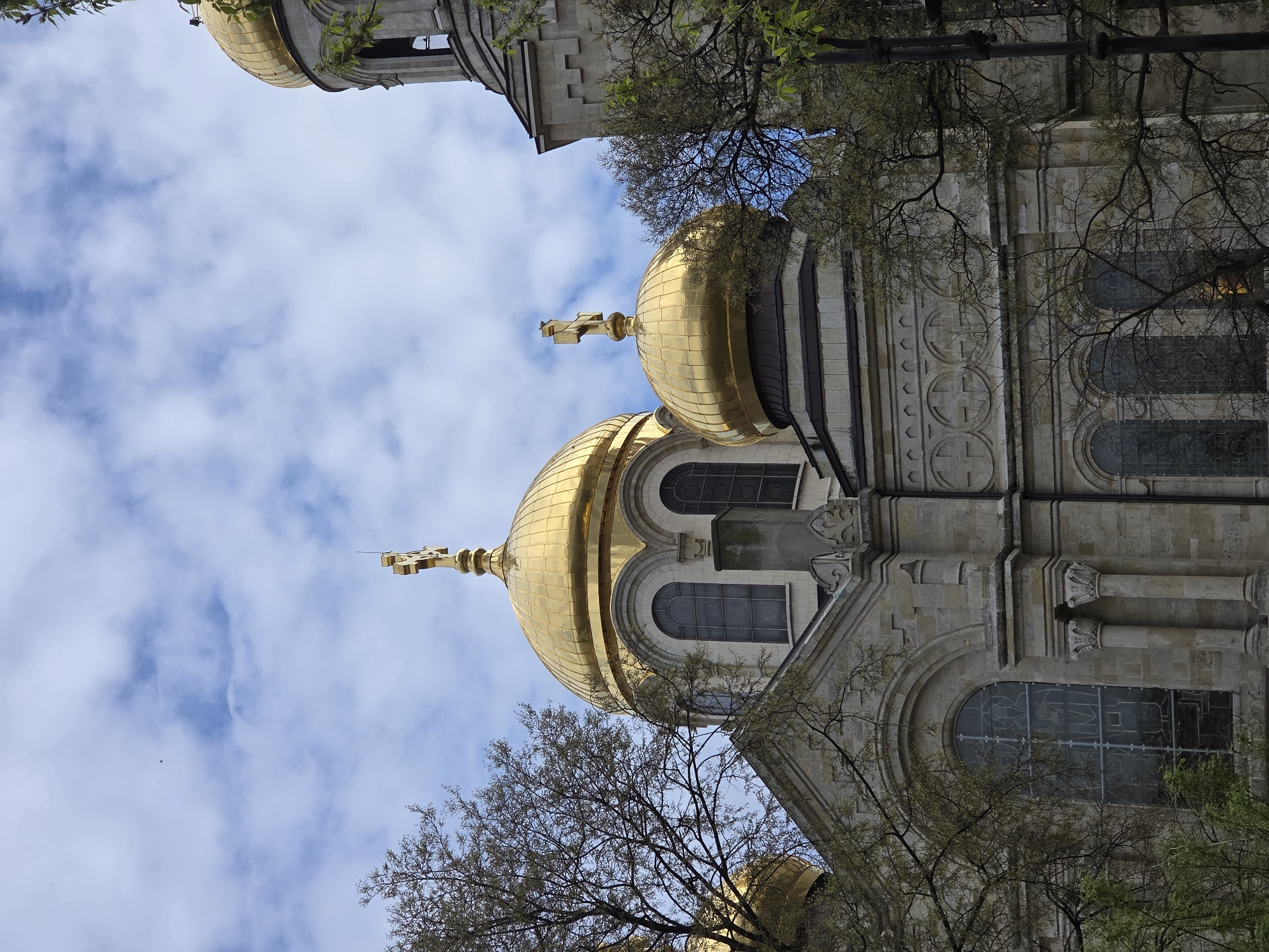 Spring afternoon documentation of Varna cathedral and parkland