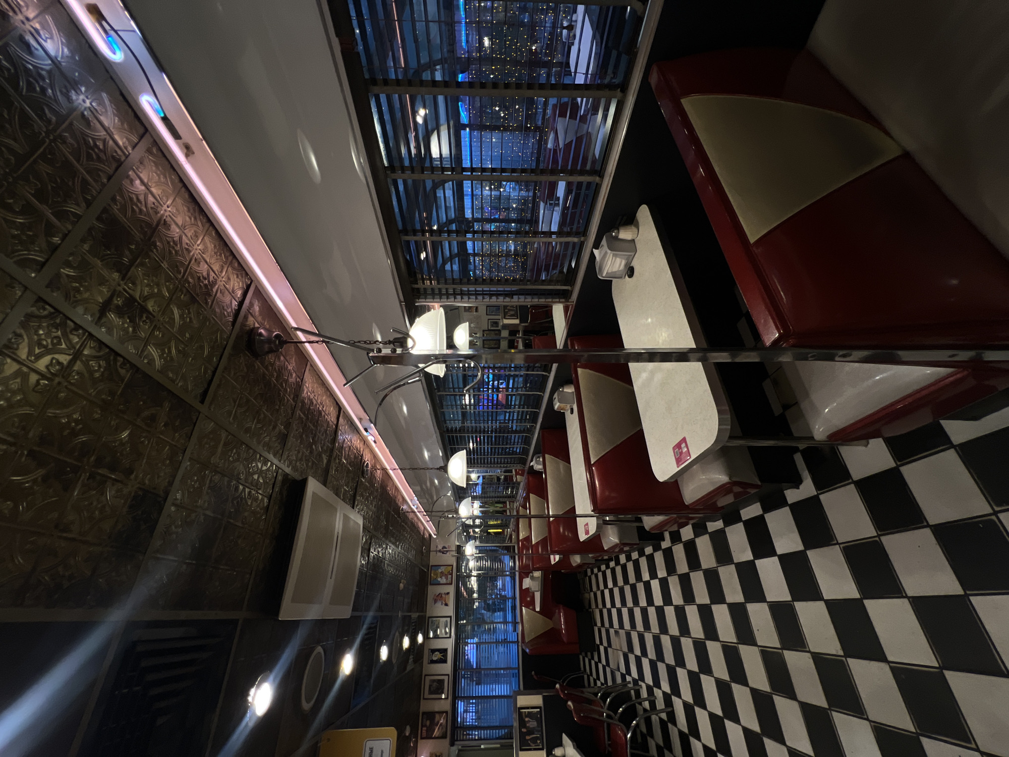 American-style diner interior documented in Moscow