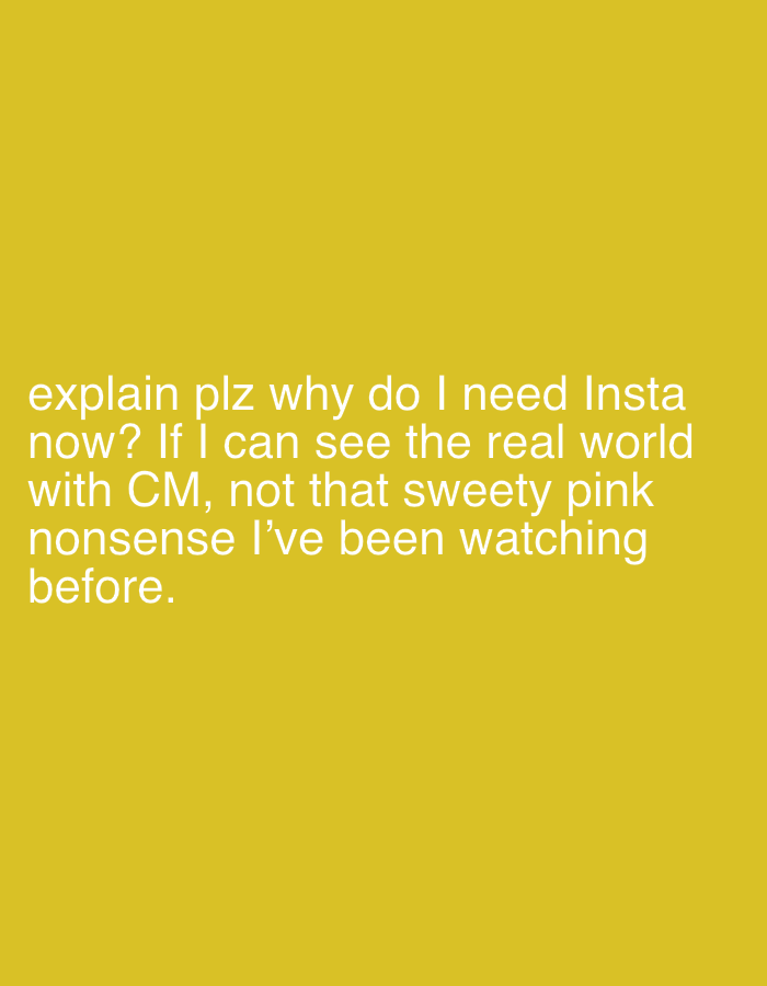Social Media User Questions Instagram's Relevance Versus Real World